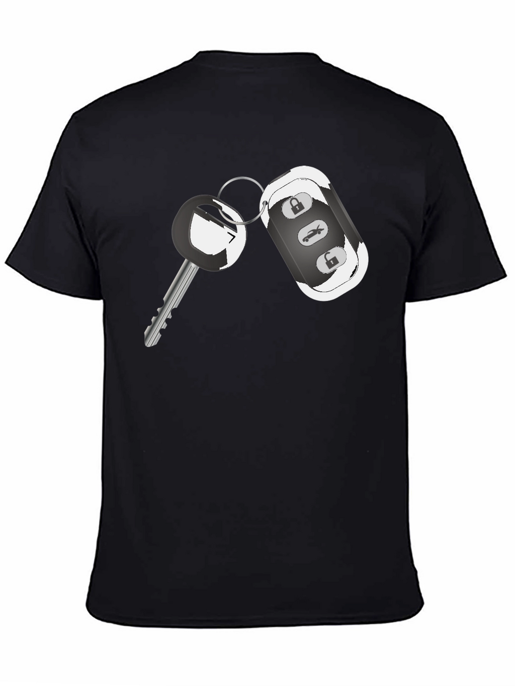 Car Key Graphic Tee - Cool Automotive Design Shirt