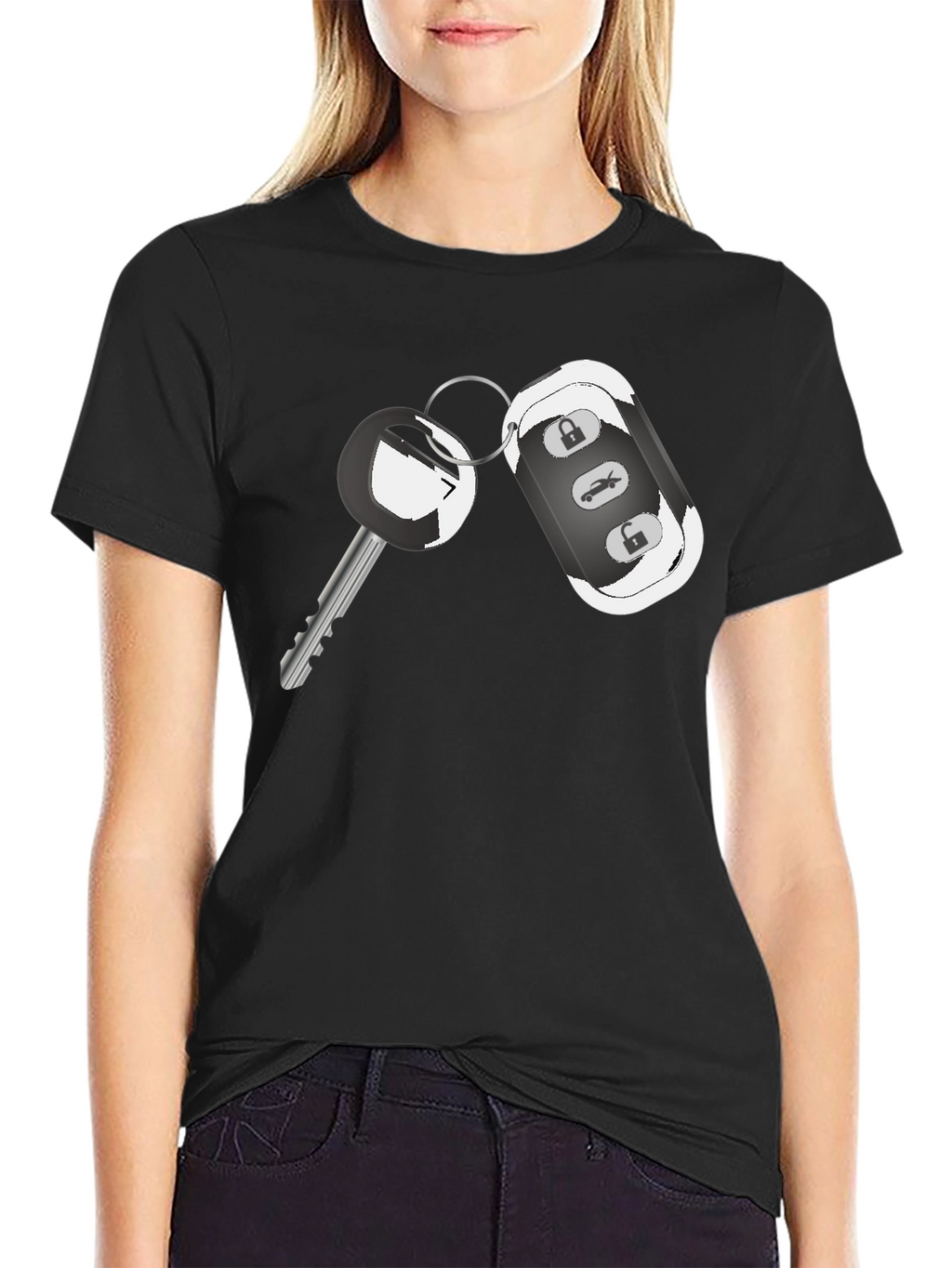 Car Key Graphic Tee - Cool Automotive Design Shirt