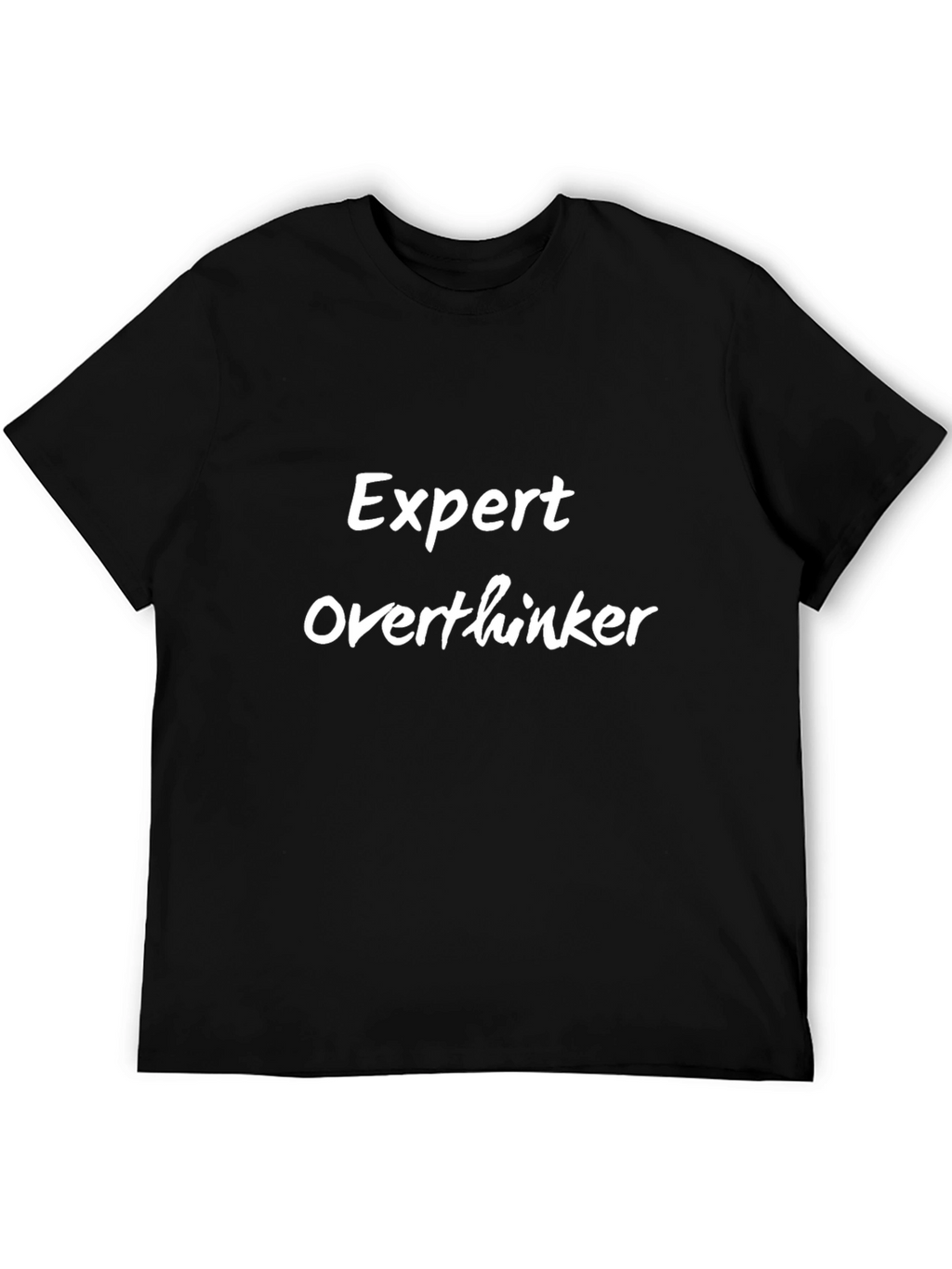 Expert Overthinker Black T-Shirt