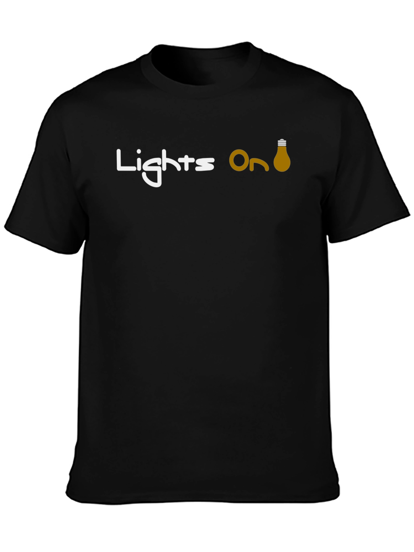 Lights On Black T-Shirt