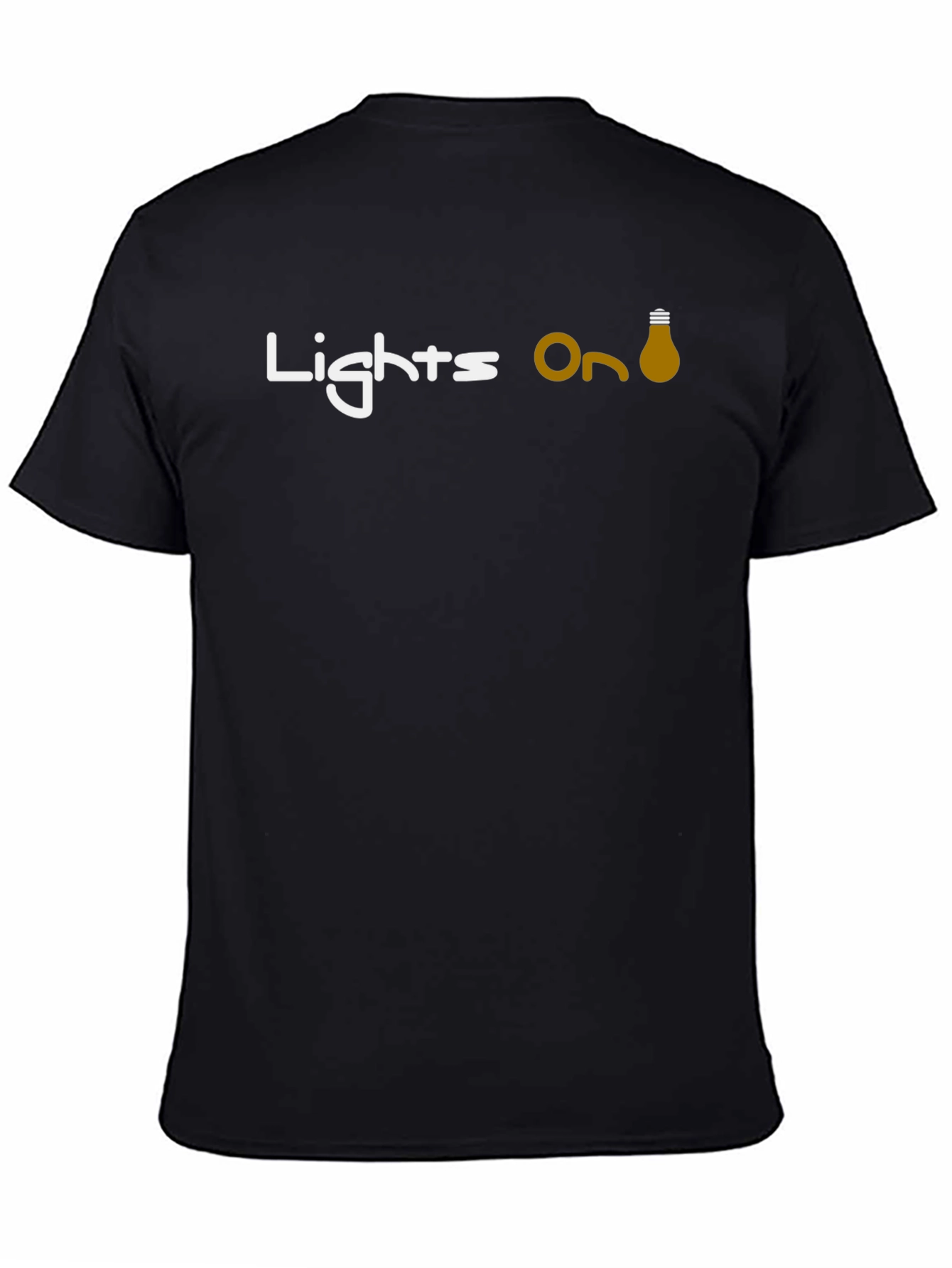 Lights On Black T-Shirt