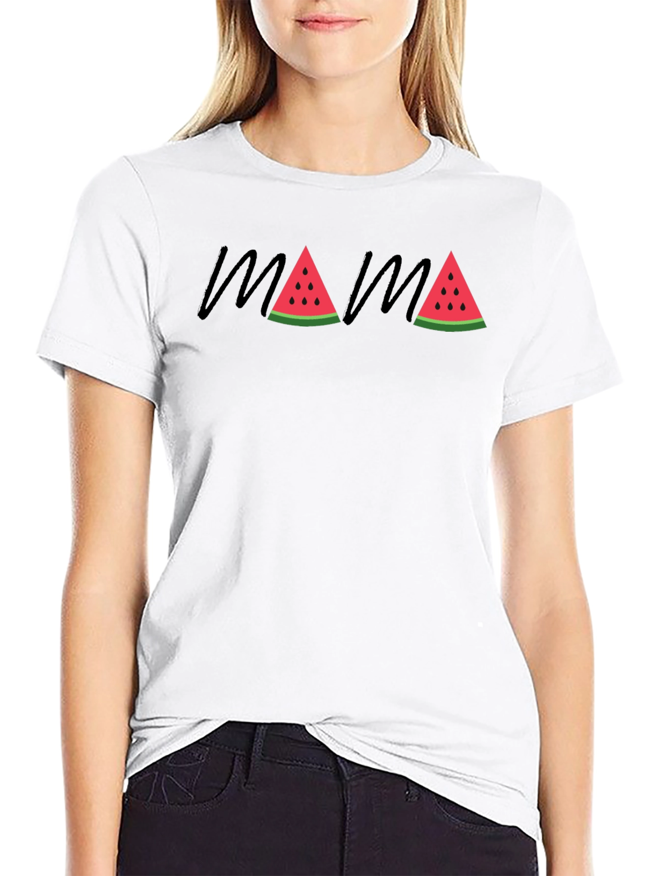 Mama Watermelon Graphic Tee - Summer Fun!