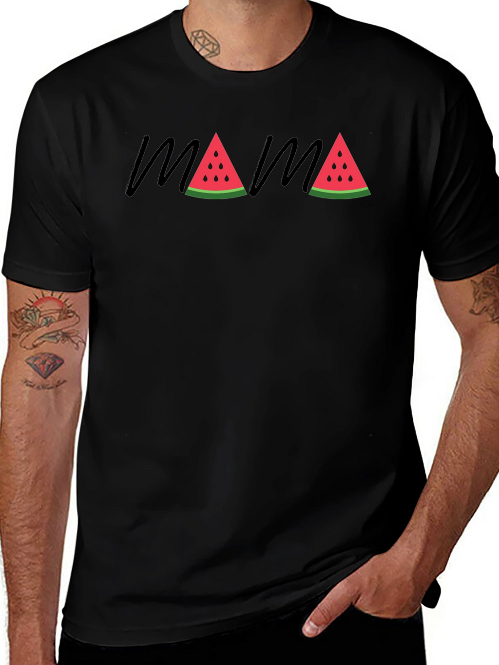 Mama Watermelon Graphic Tee - Summer Fun!