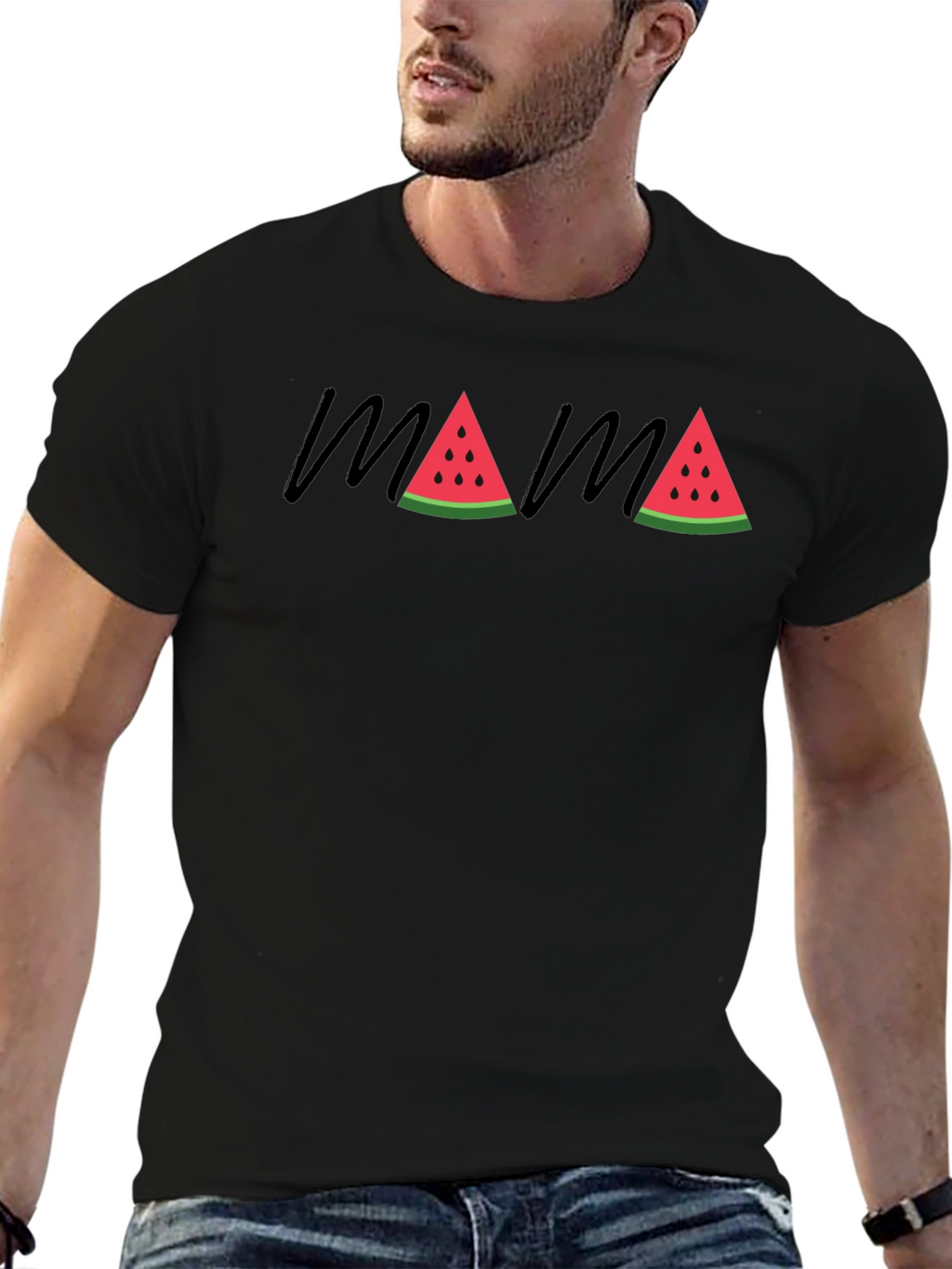 Mama Watermelon Graphic Tee - Summer Fun!