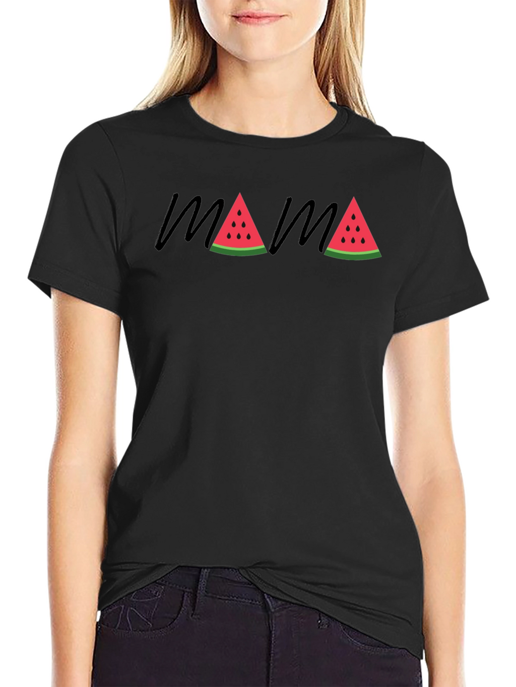 Mama Watermelon Graphic Tee - Summer Fun!