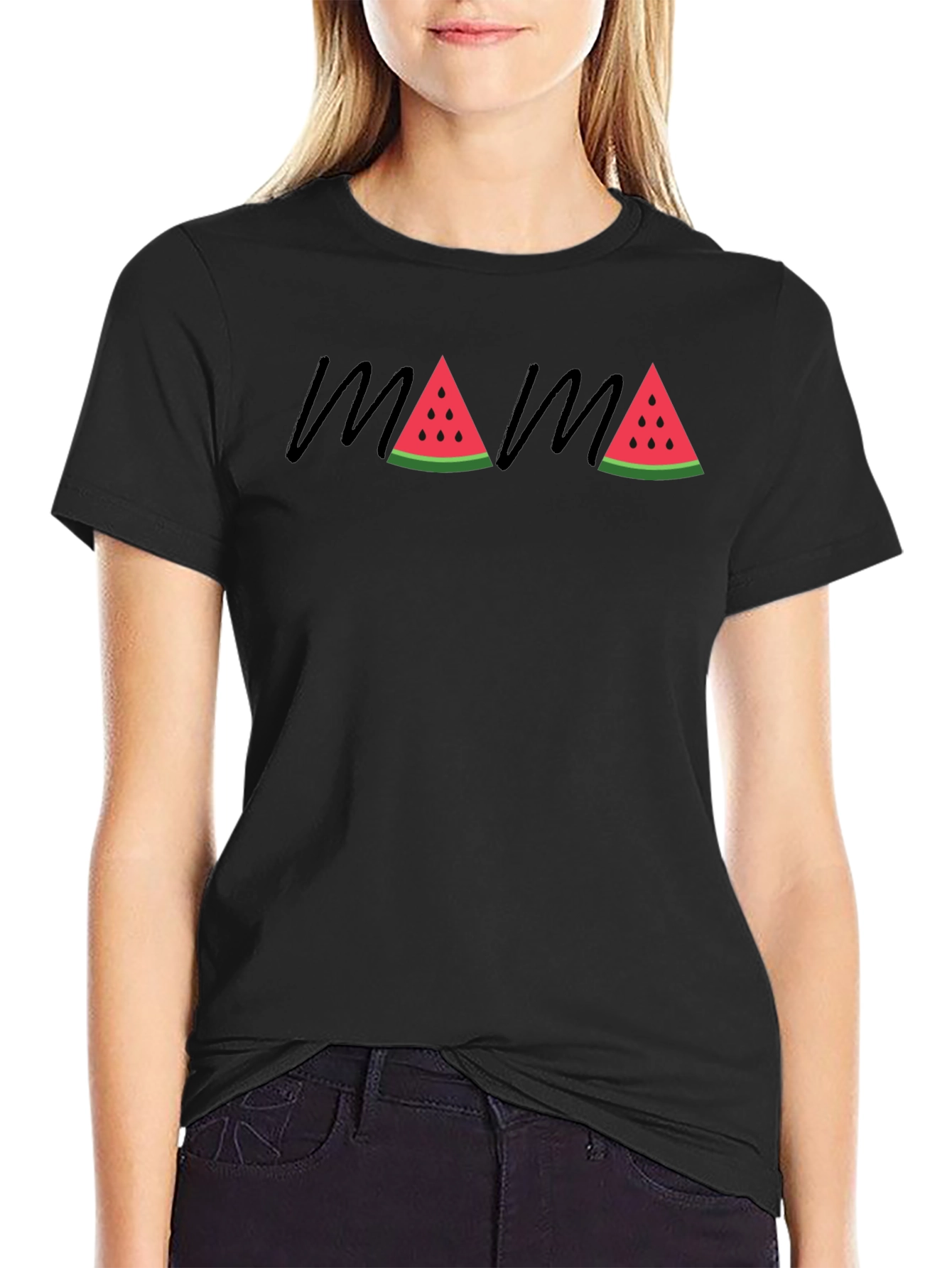 Mama Watermelon Graphic Tee - Summer Fun!