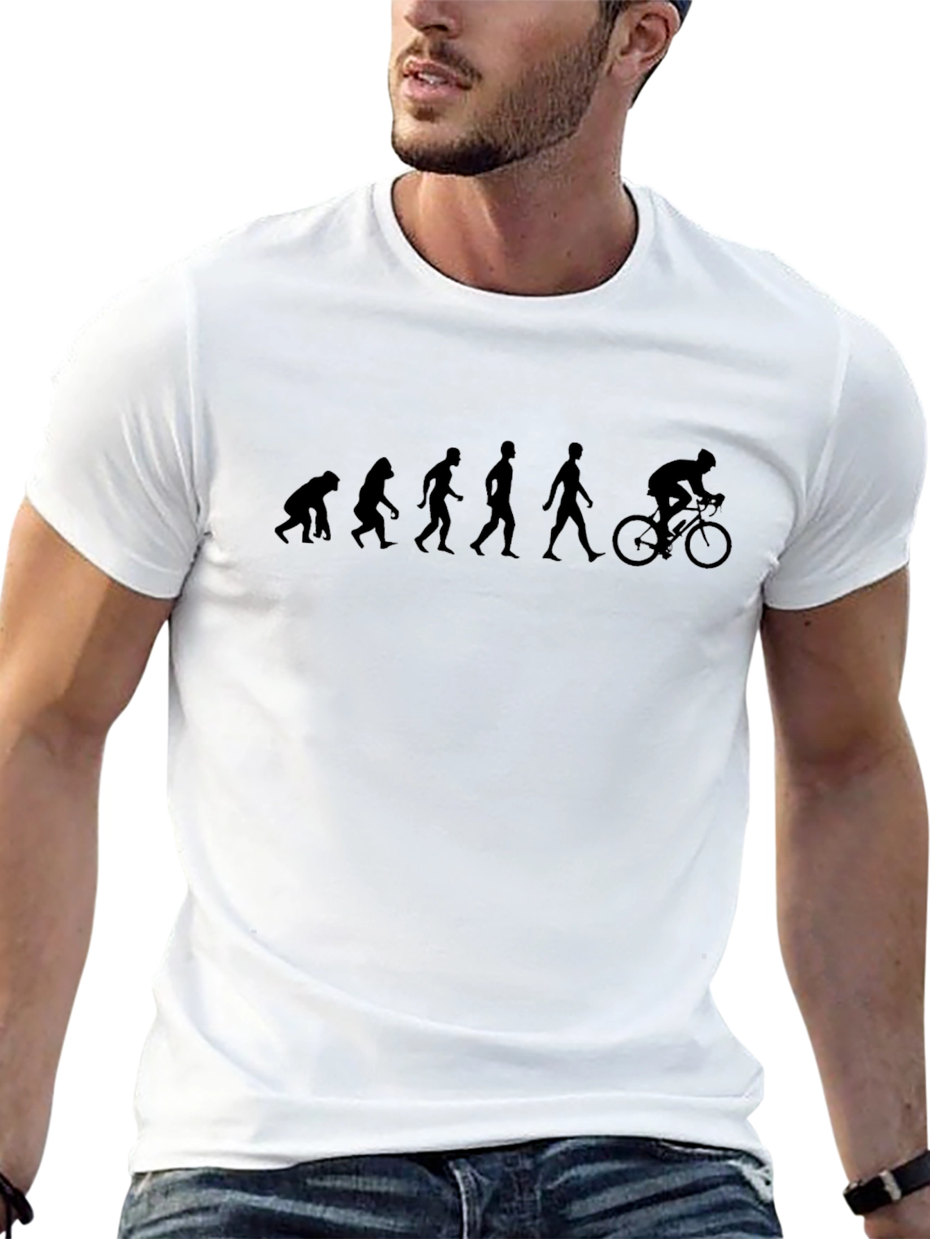 Evolution of Cycling T-Shirt - Black