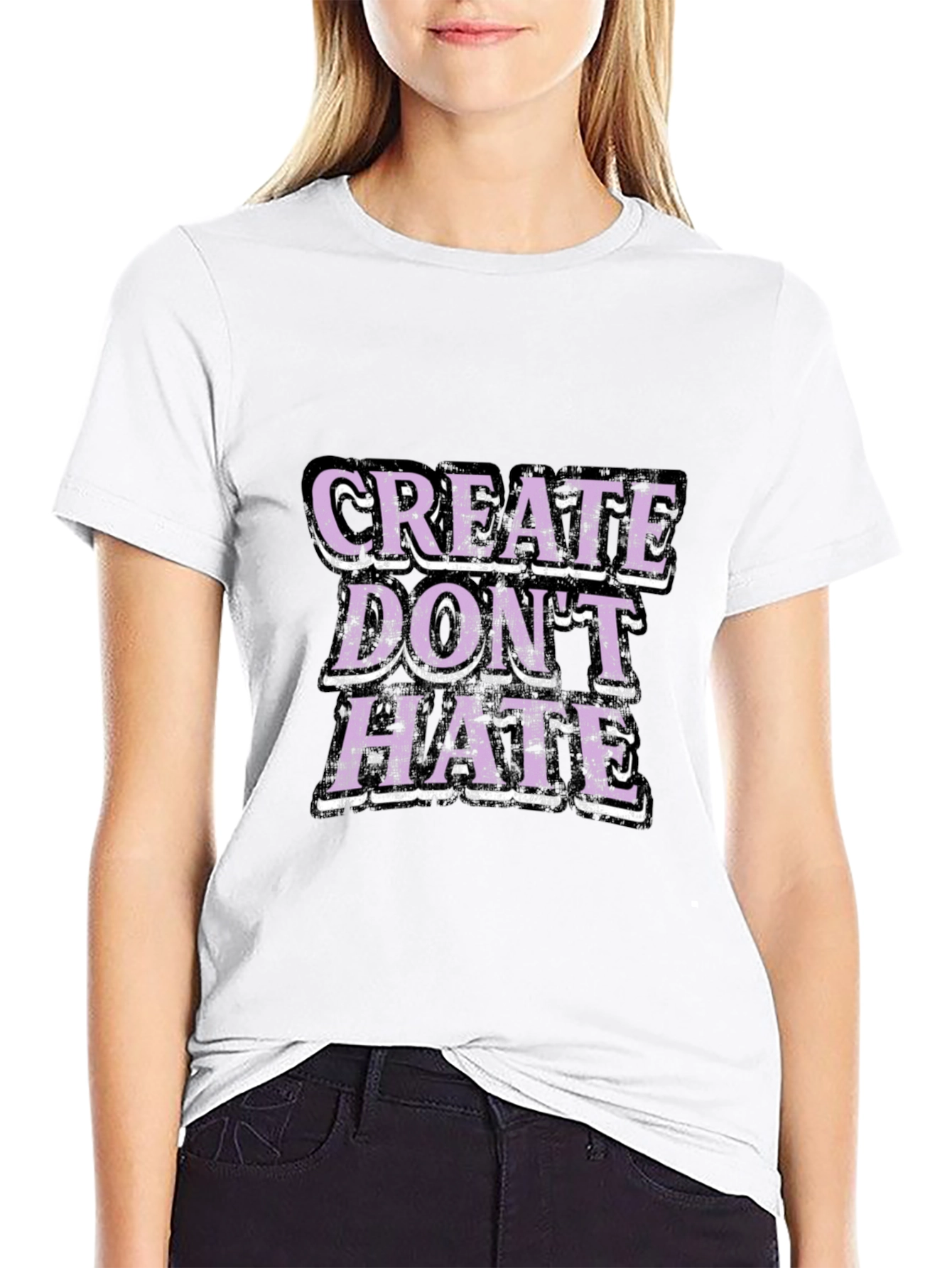 Create Dont Hate Graphic T-Shirt