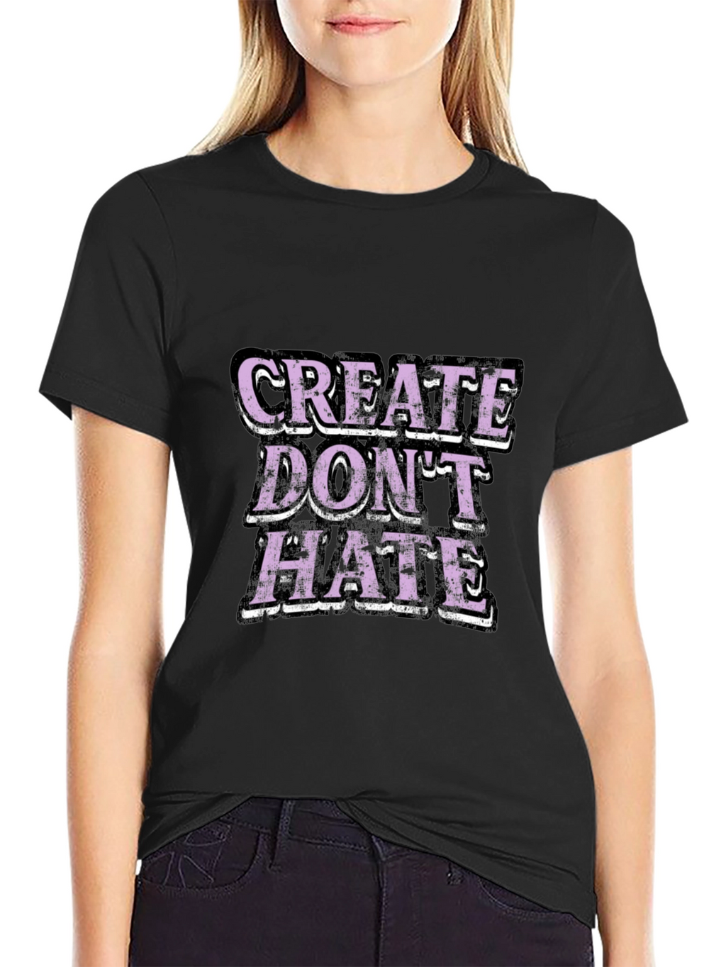 Create Dont Hate Graphic T-Shirt