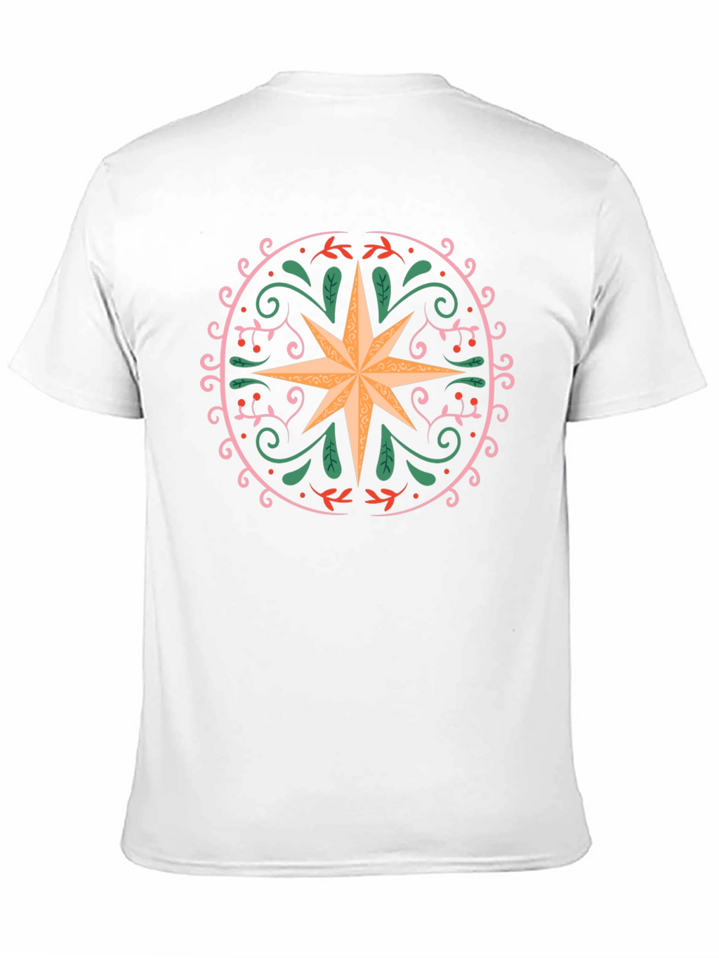 Ornate Star Graphic Tee - Black