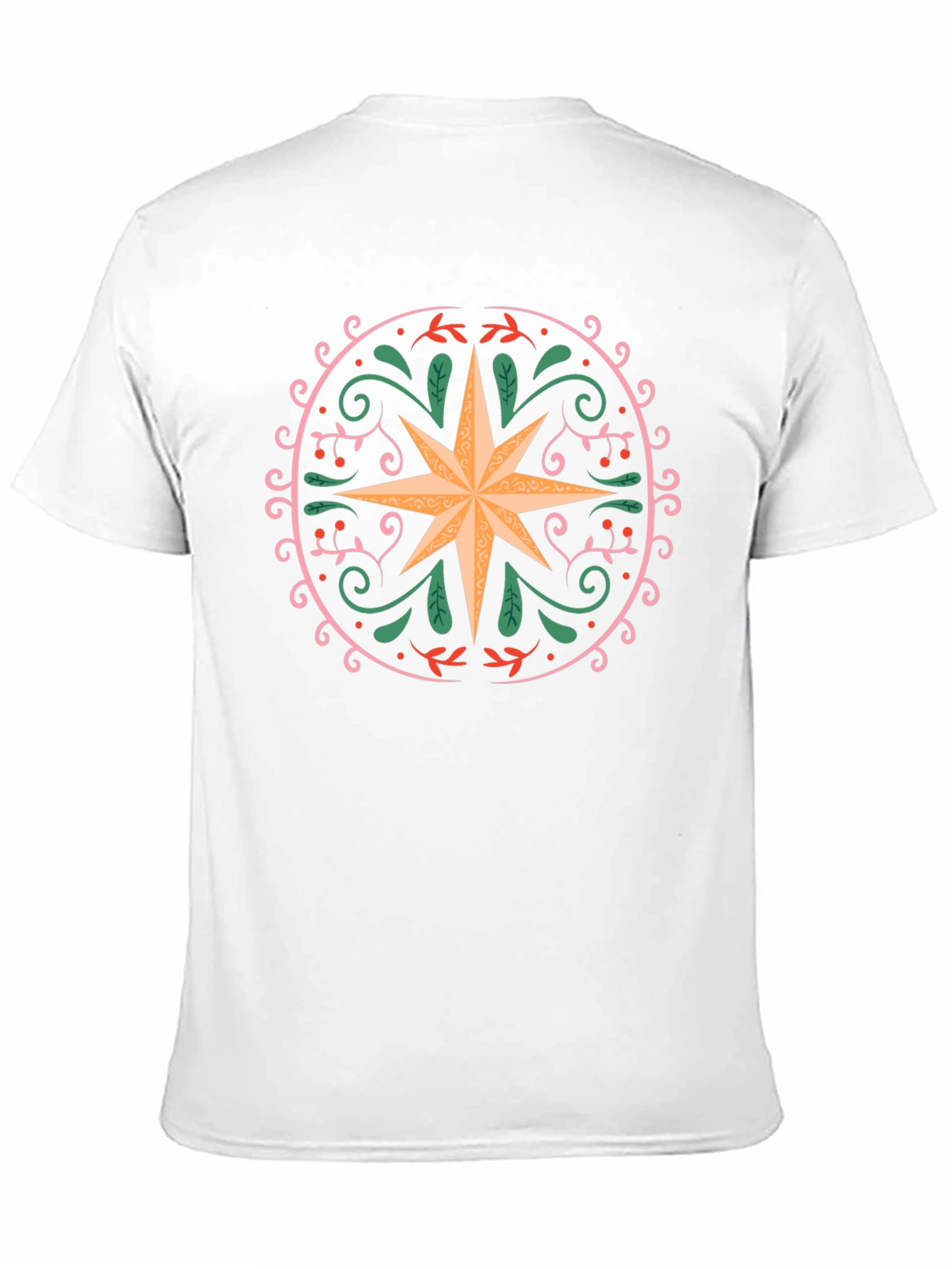 Ornate Star Graphic Tee - Black