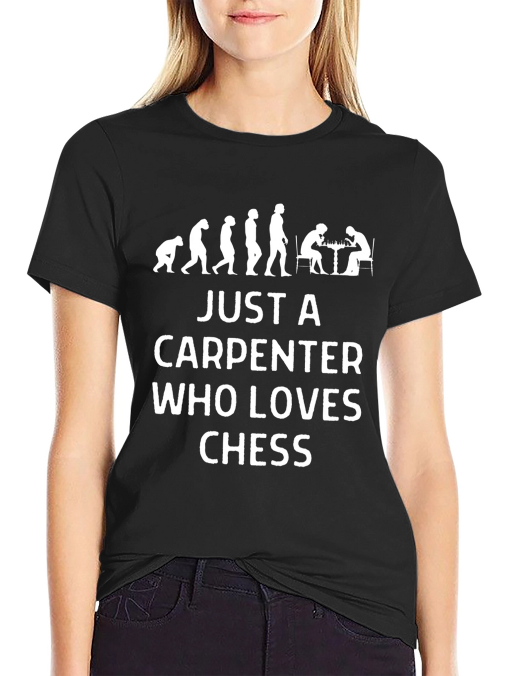 Carpenter Chess Lover T-Shirt - Evolution Design