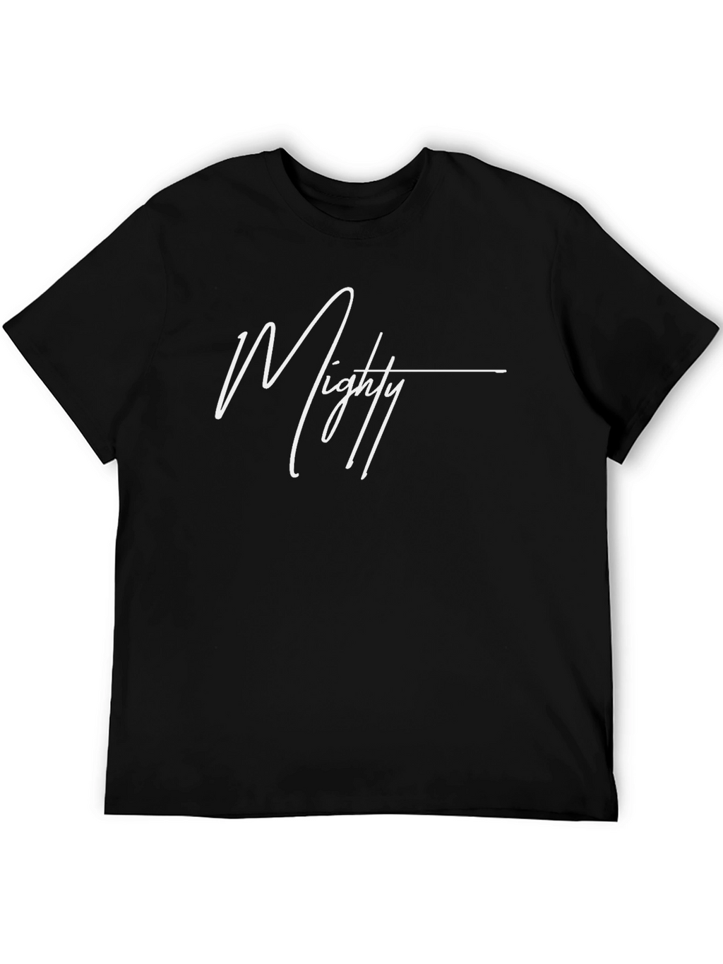 Mighty Script Black T-Shirt
