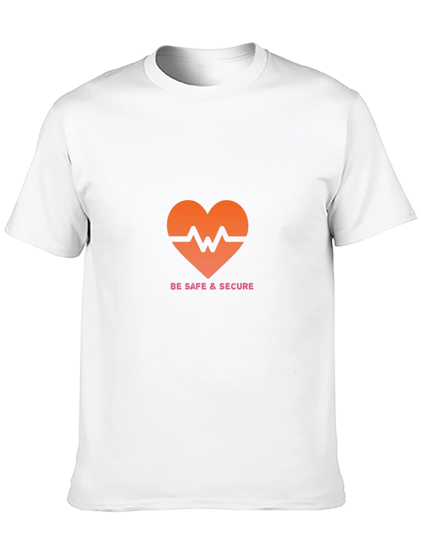 Be Safe & Secure Heartbeat Graphic Tee