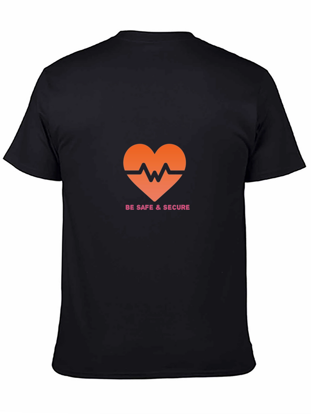 Be Safe & Secure Heartbeat Graphic Tee