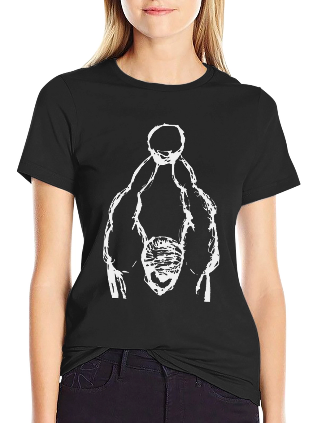 Abstract Graphic Print Tee