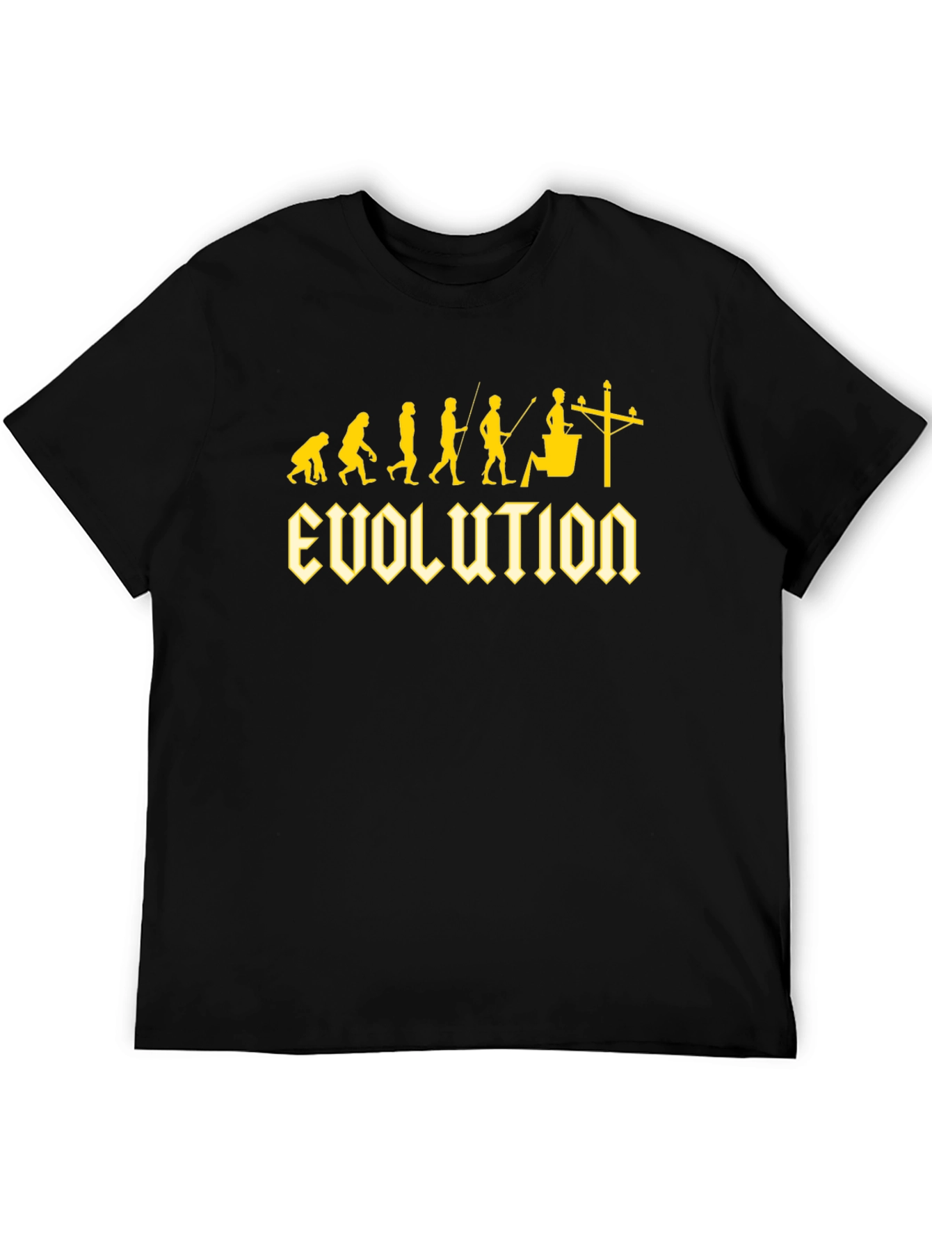 Electrician Evolution Black T-Shirt