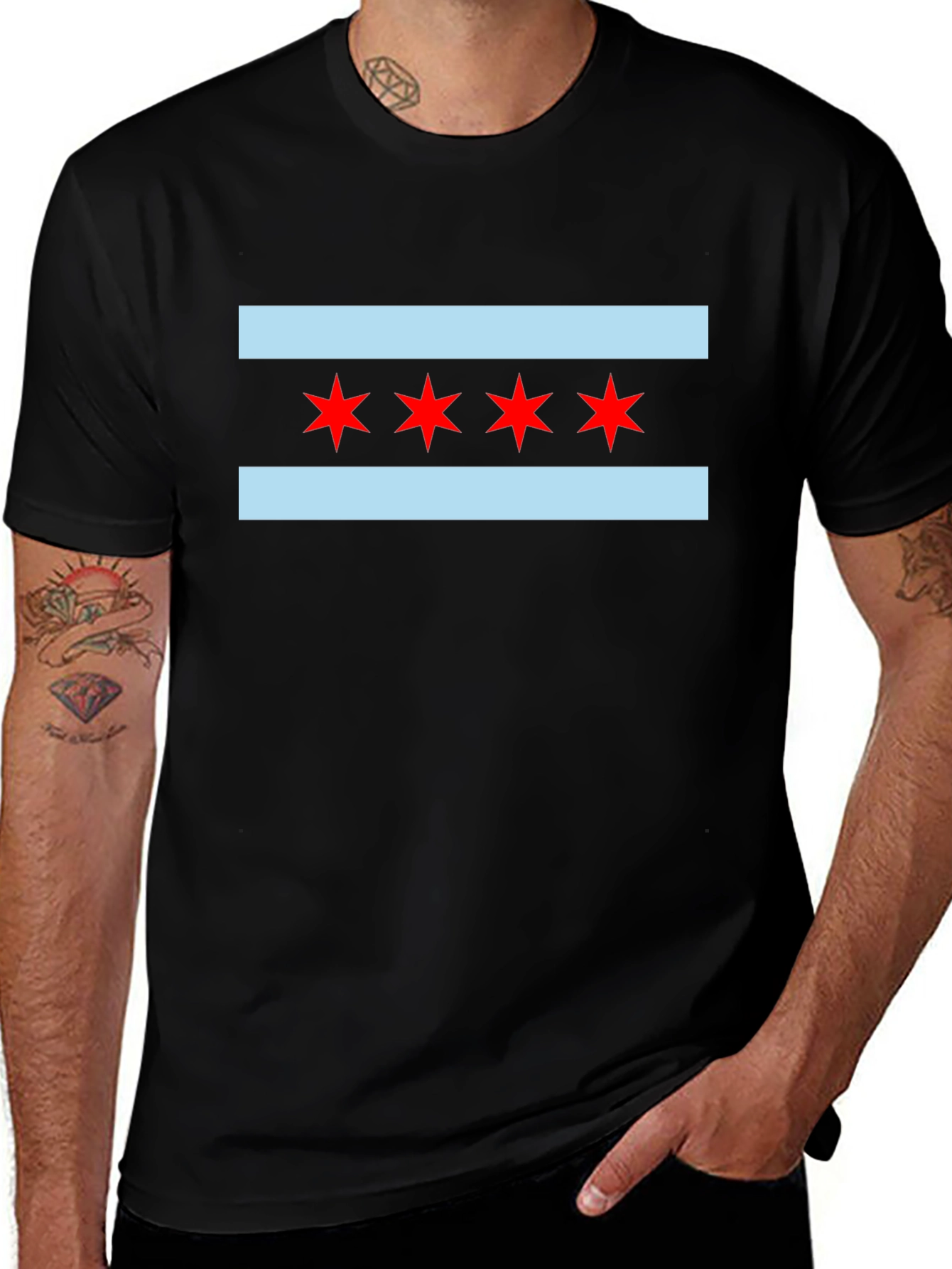 Chicago Flag Graphic Tee - Classic City Pride