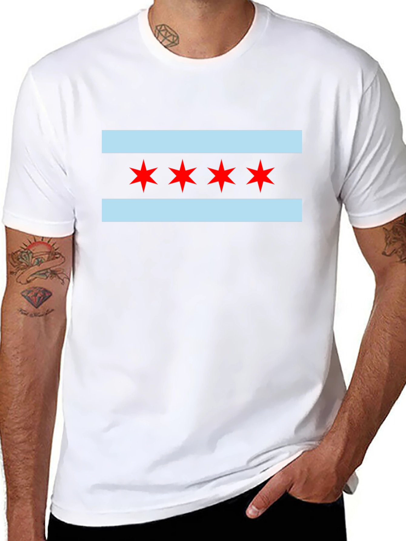 Chicago Flag Graphic Tee - Classic City Pride
