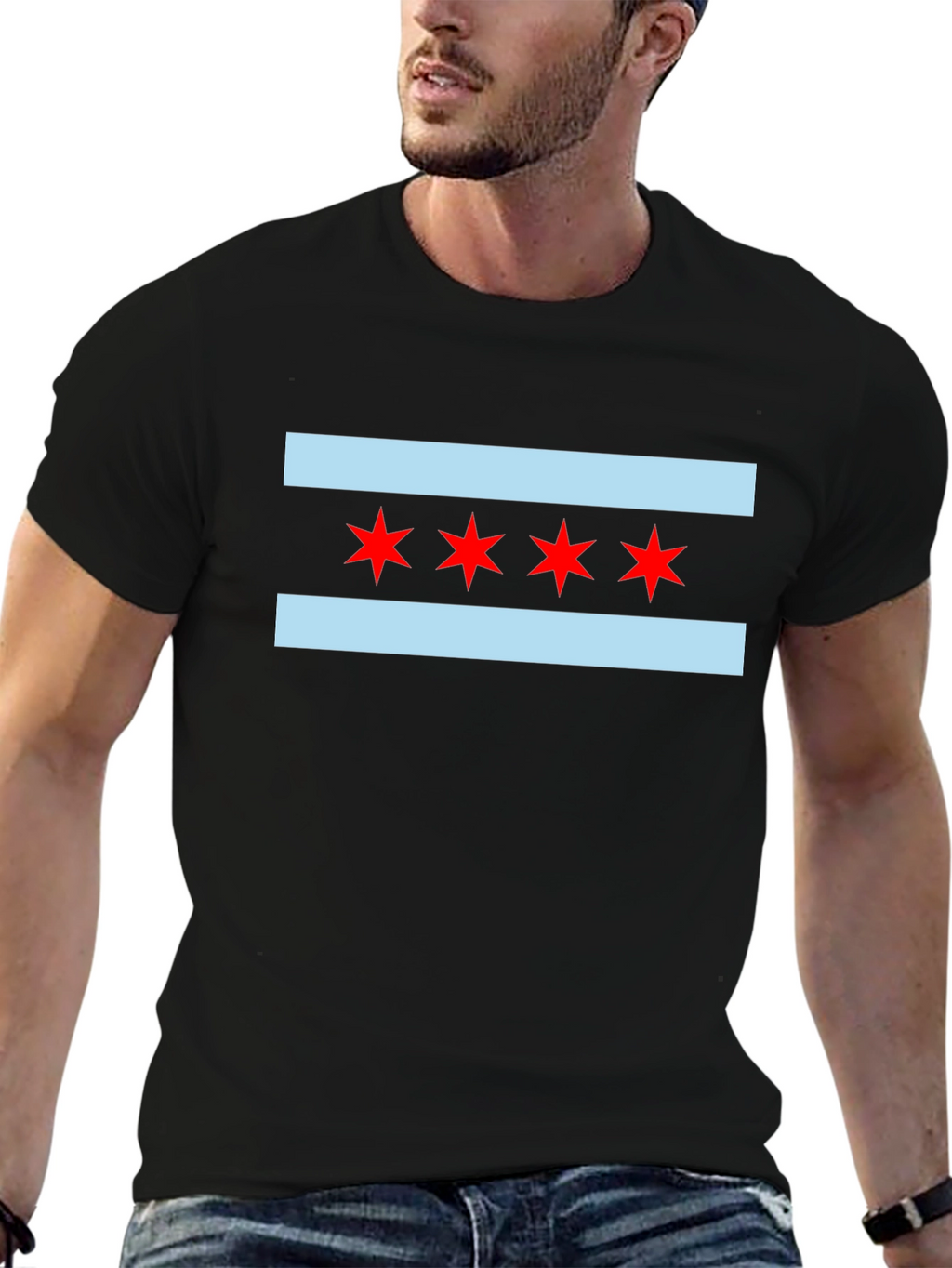 Chicago Flag Graphic Tee - Classic City Pride