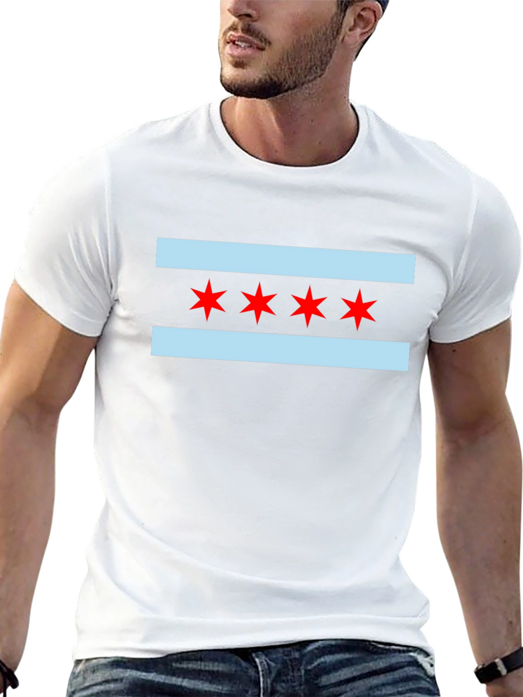 Chicago Flag Graphic Tee - Classic City Pride