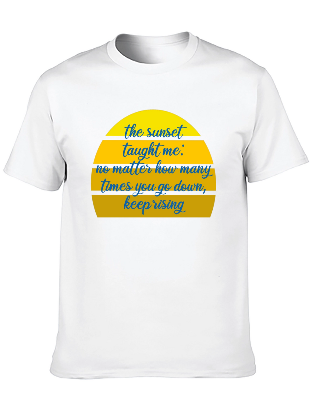 Sunset Motivational T-Shirt - Keep Rising Graphic Tee