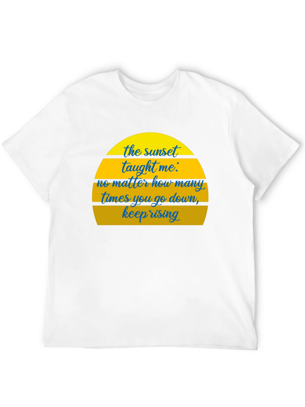 Sunset Motivational T-Shirt - Keep Rising Graphic Tee