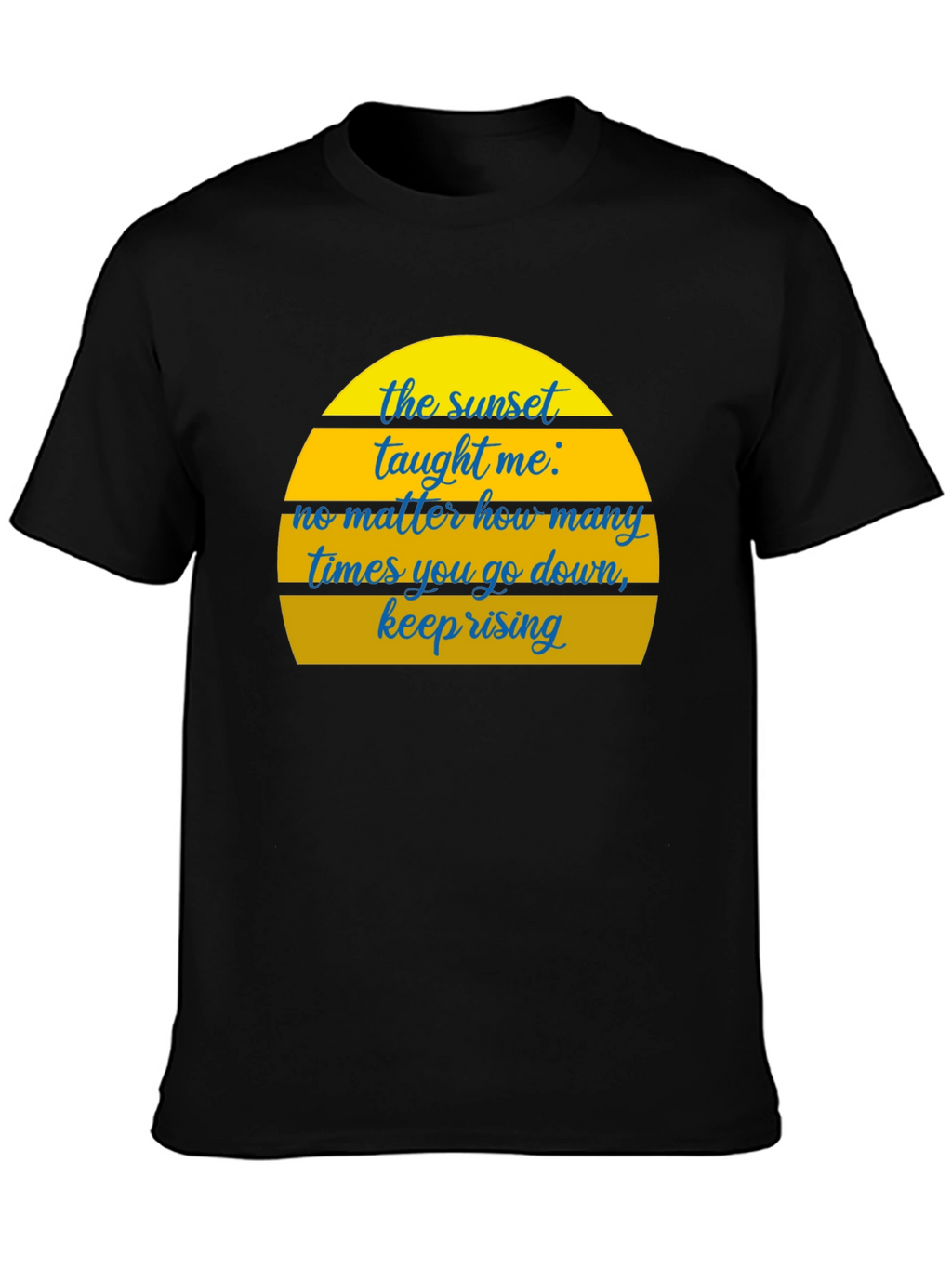 Sunset Motivational T-Shirt - Keep Rising Graphic Tee