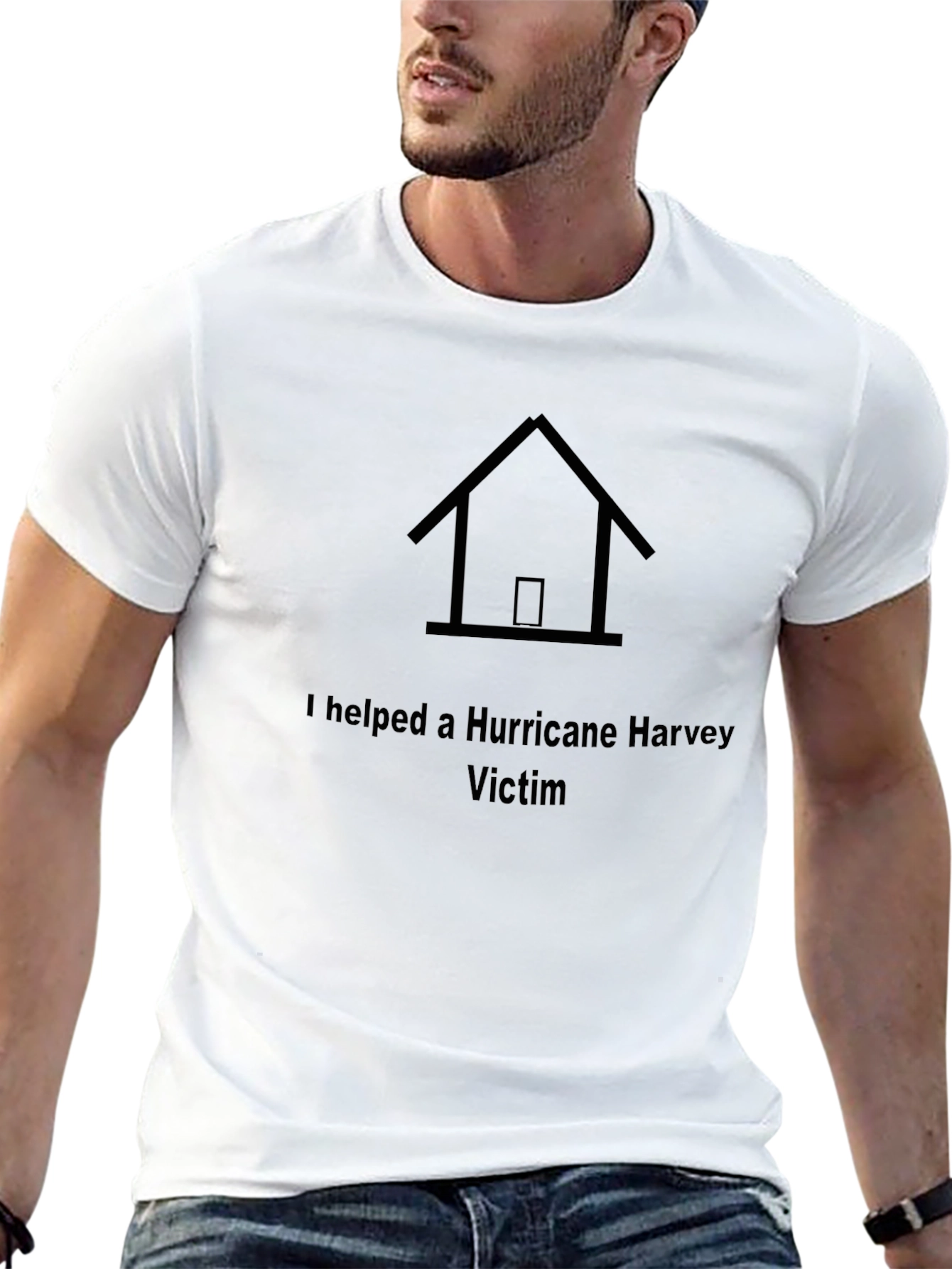 I Helped A Hurricane Victim Graphic T-Shirt