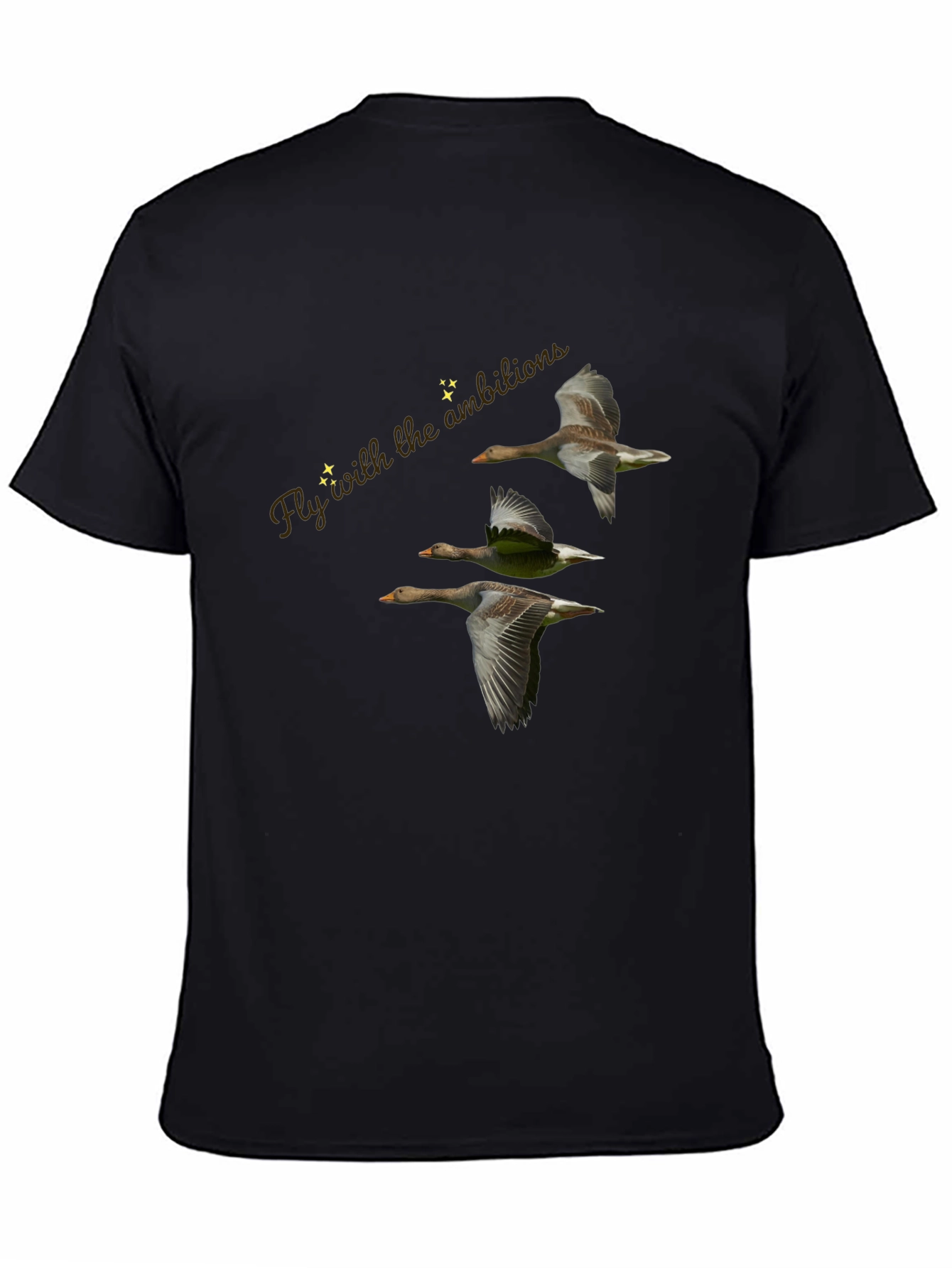 Fly with Ambition Black T-Shirt