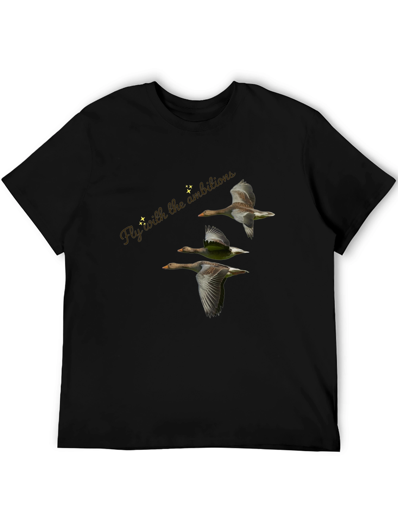 Fly with Ambition Black T-Shirt