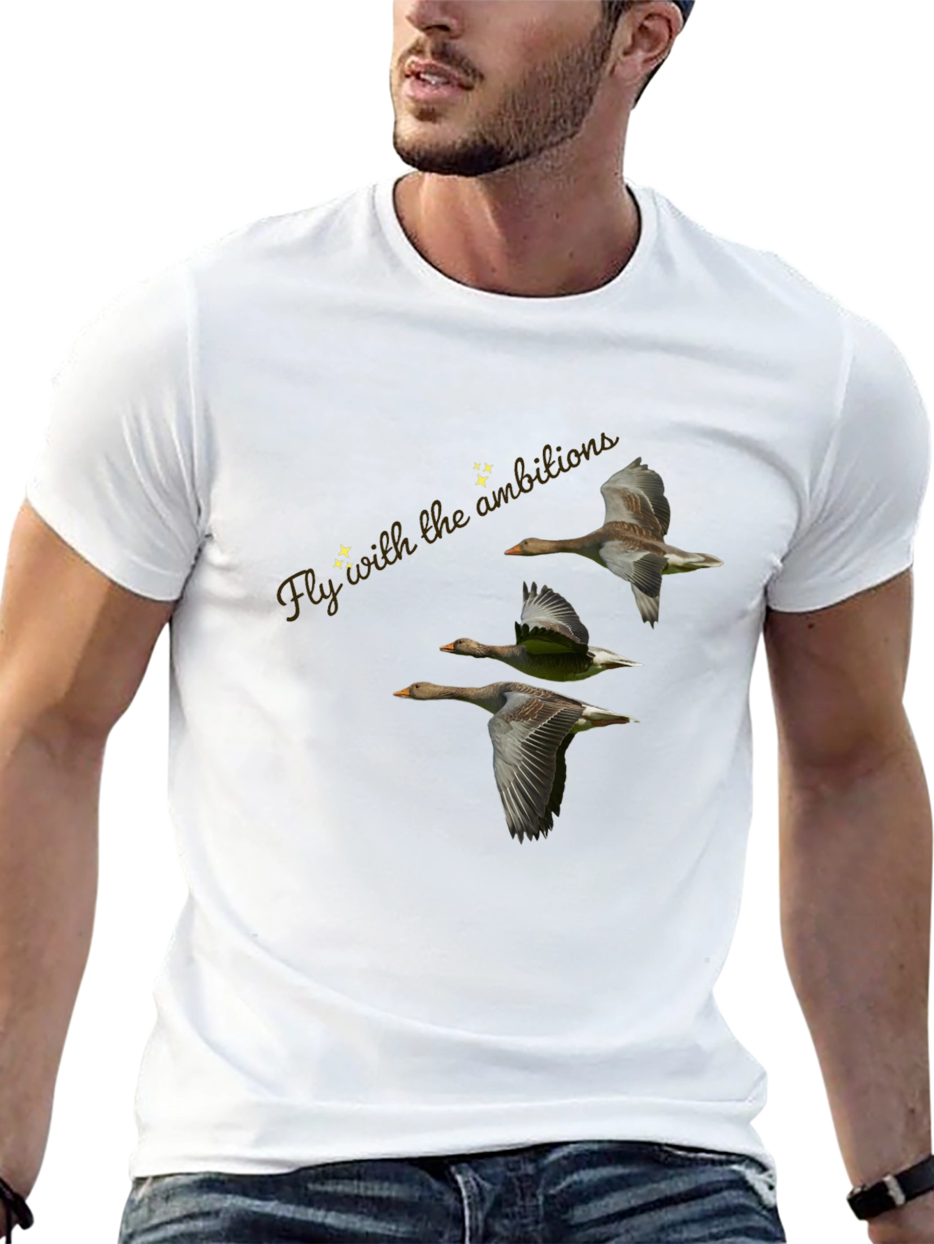 Fly with Ambition Black T-Shirt