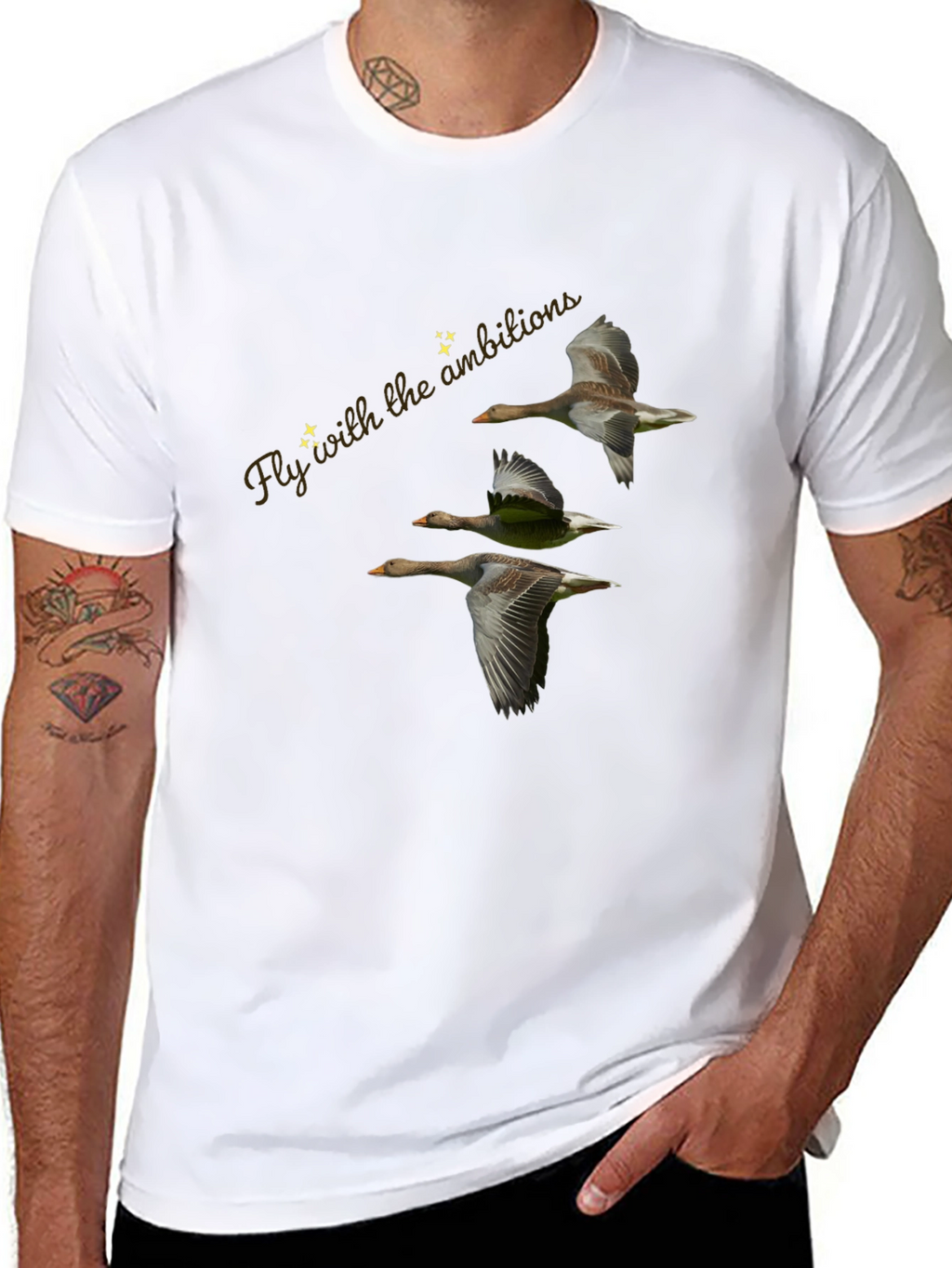 Fly with Ambition Black T-Shirt