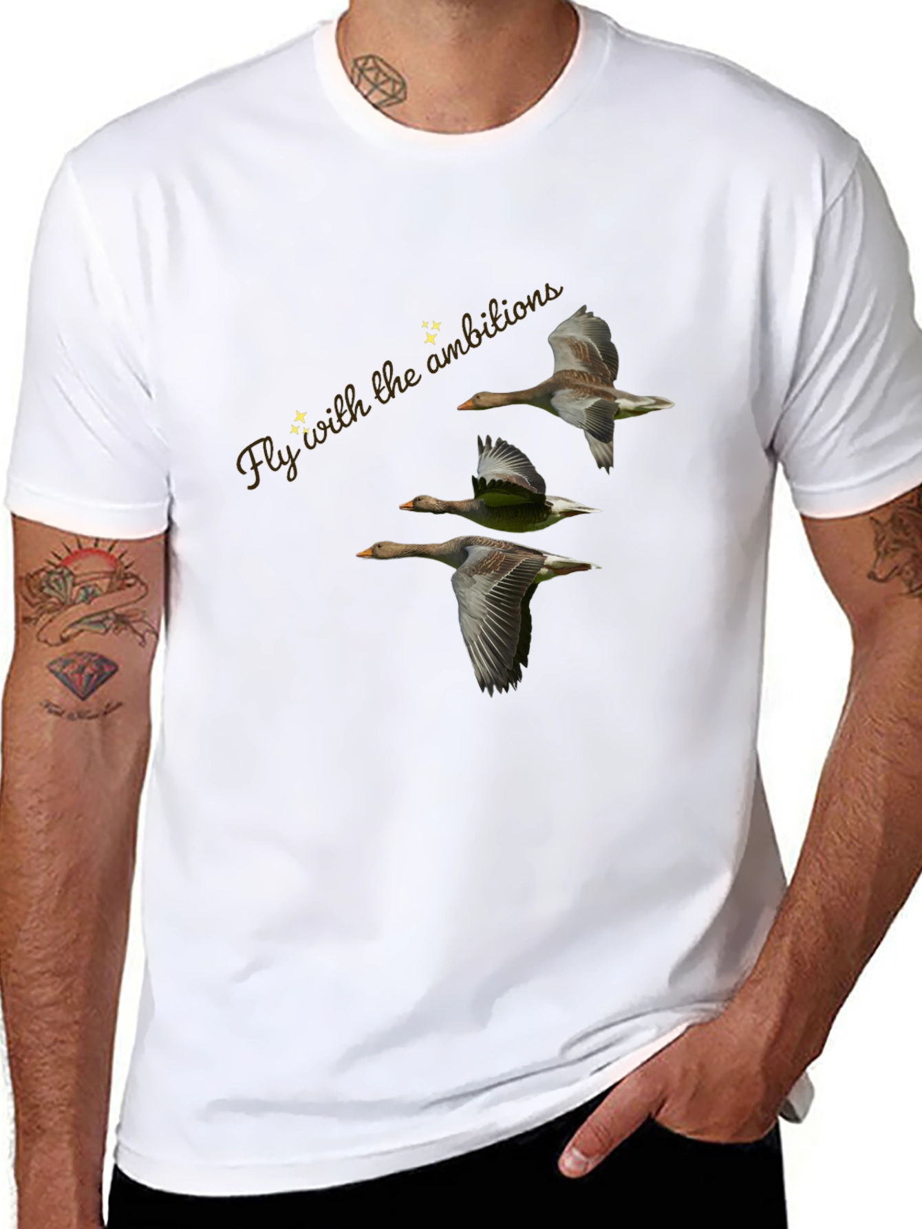 Fly with Ambition Black T-Shirt
