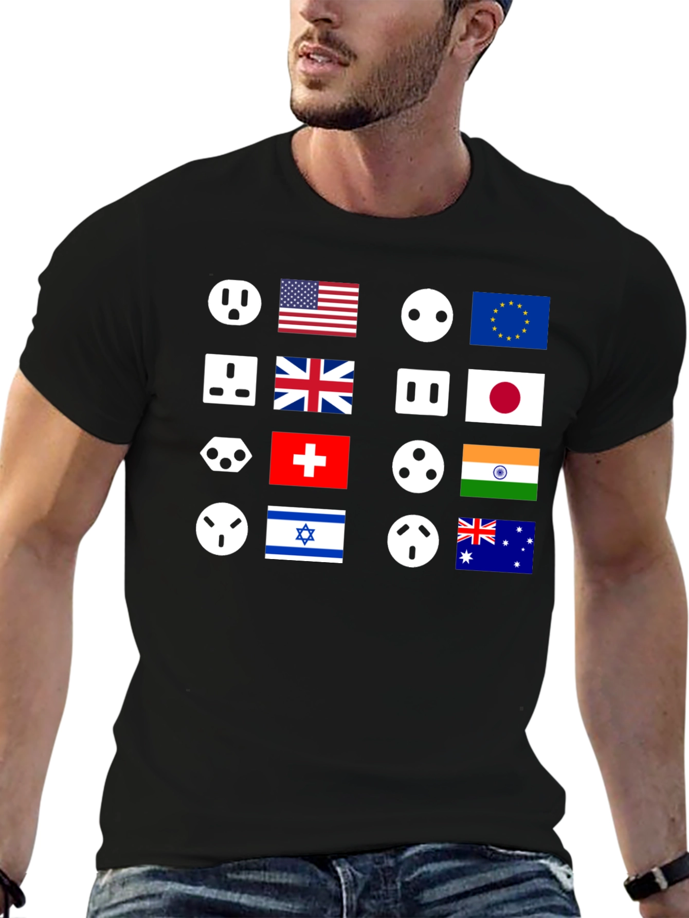 International Outlet T-Shirt - Country Flags