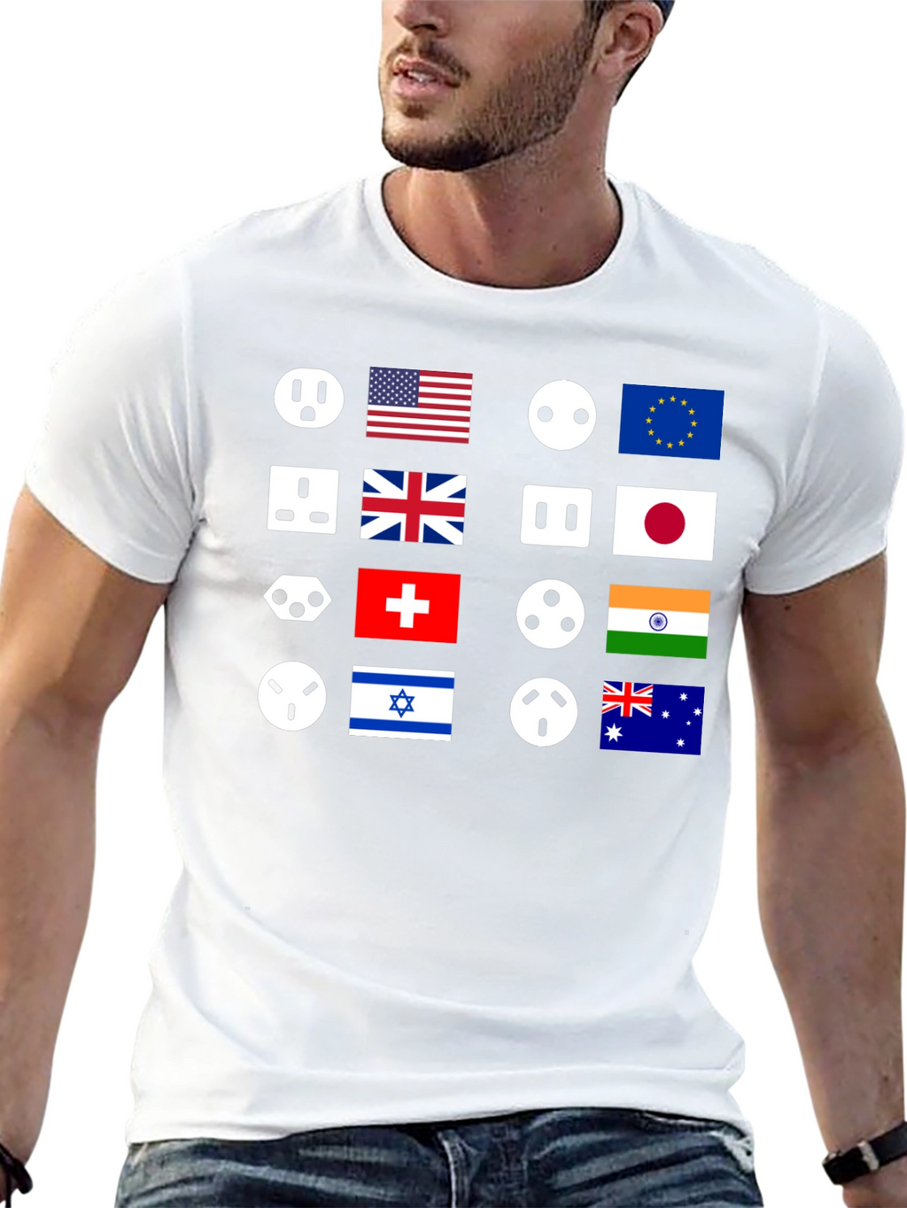 International Outlet T-Shirt - Country Flags