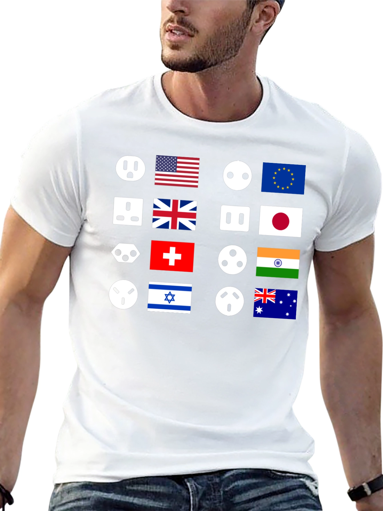 International Outlet T-Shirt - Country Flags
