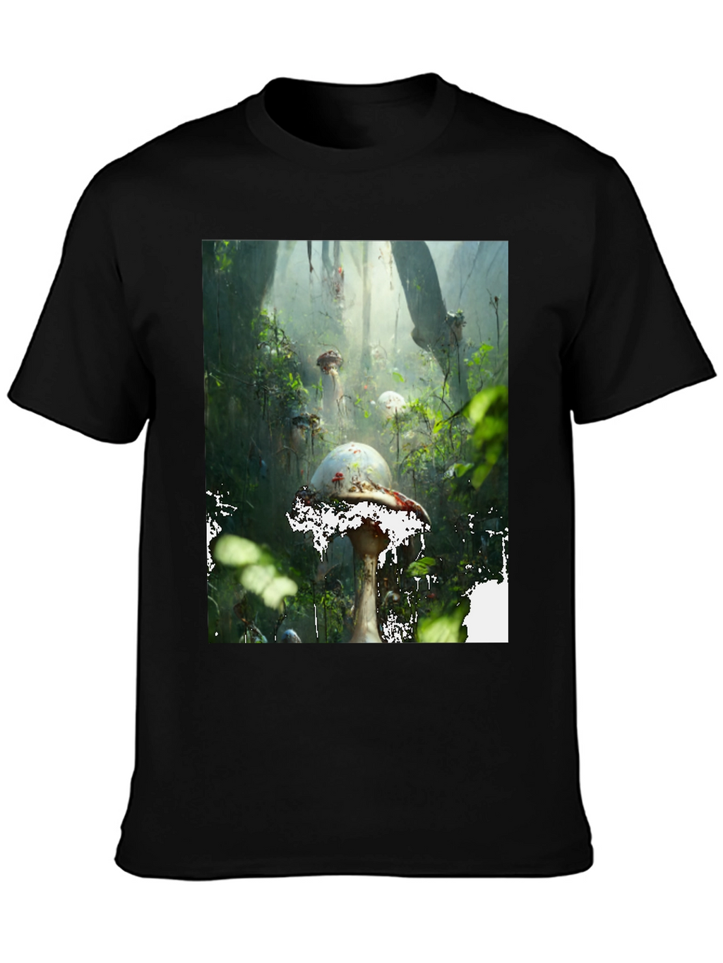 Mushroom Forest T-Shirt - Unique Nature Design
