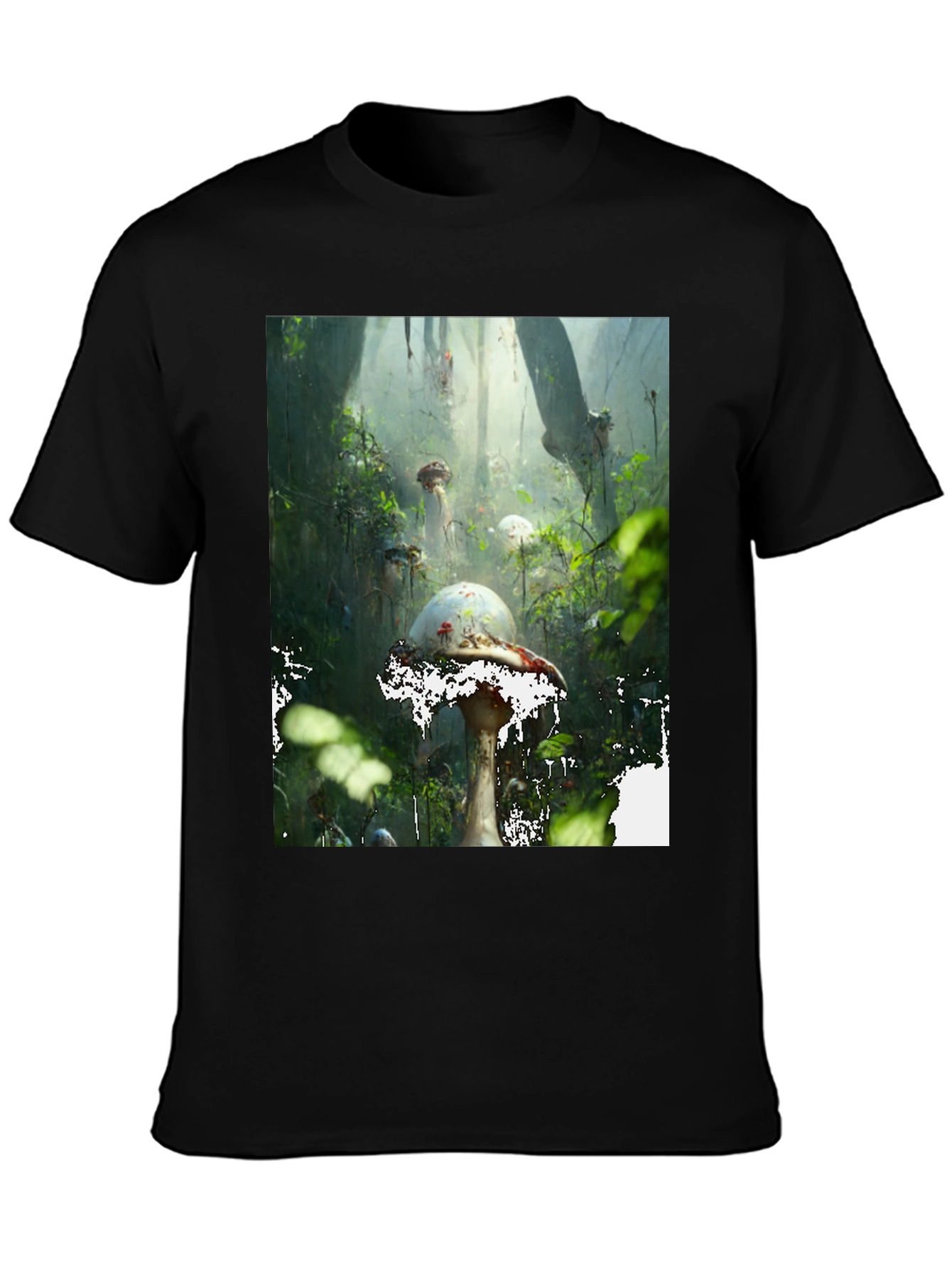Mushroom Forest T-Shirt - Unique Nature Design
