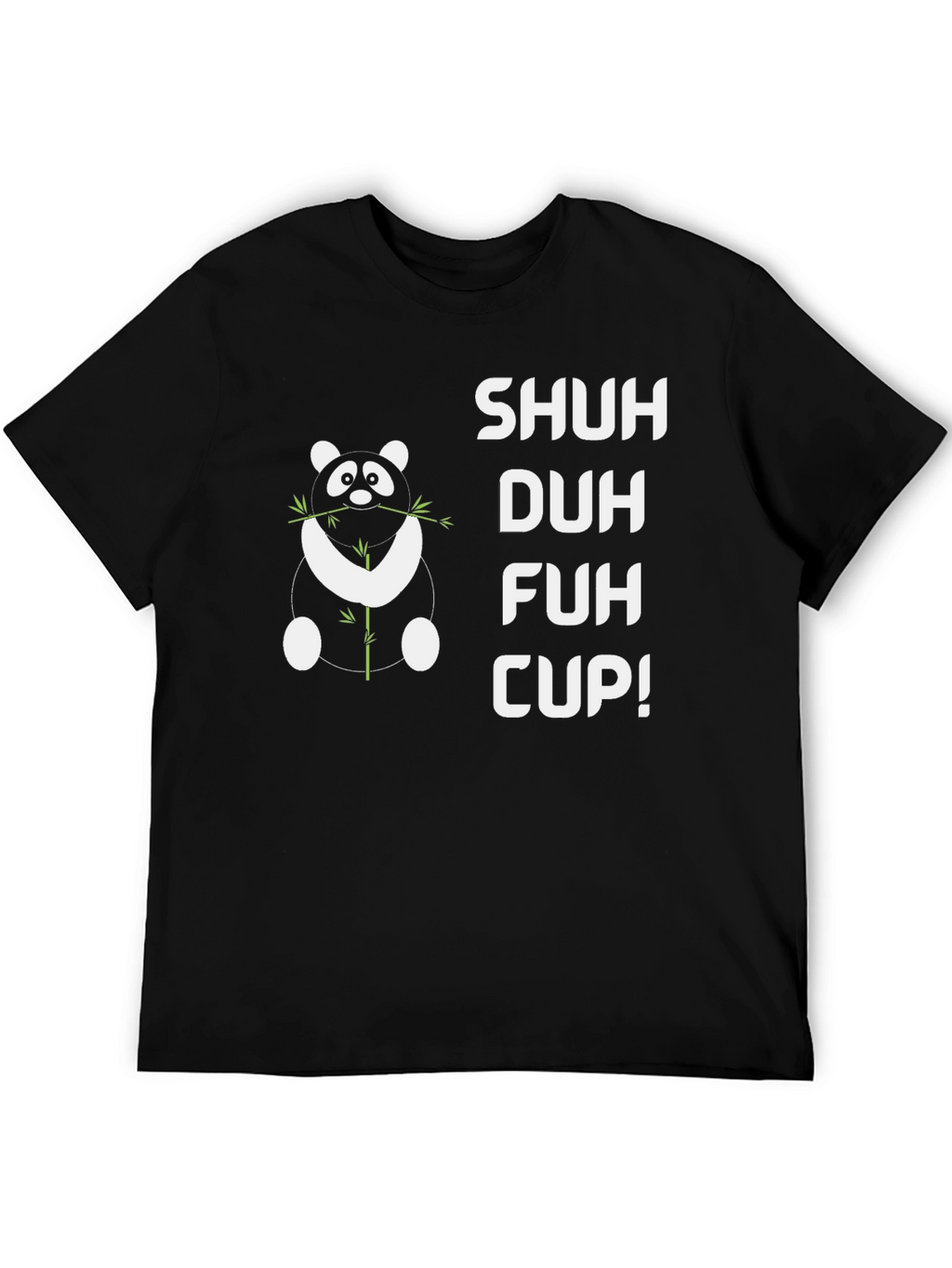 Shuh Duh Fuh Cup Panda Graphic Tee - Black