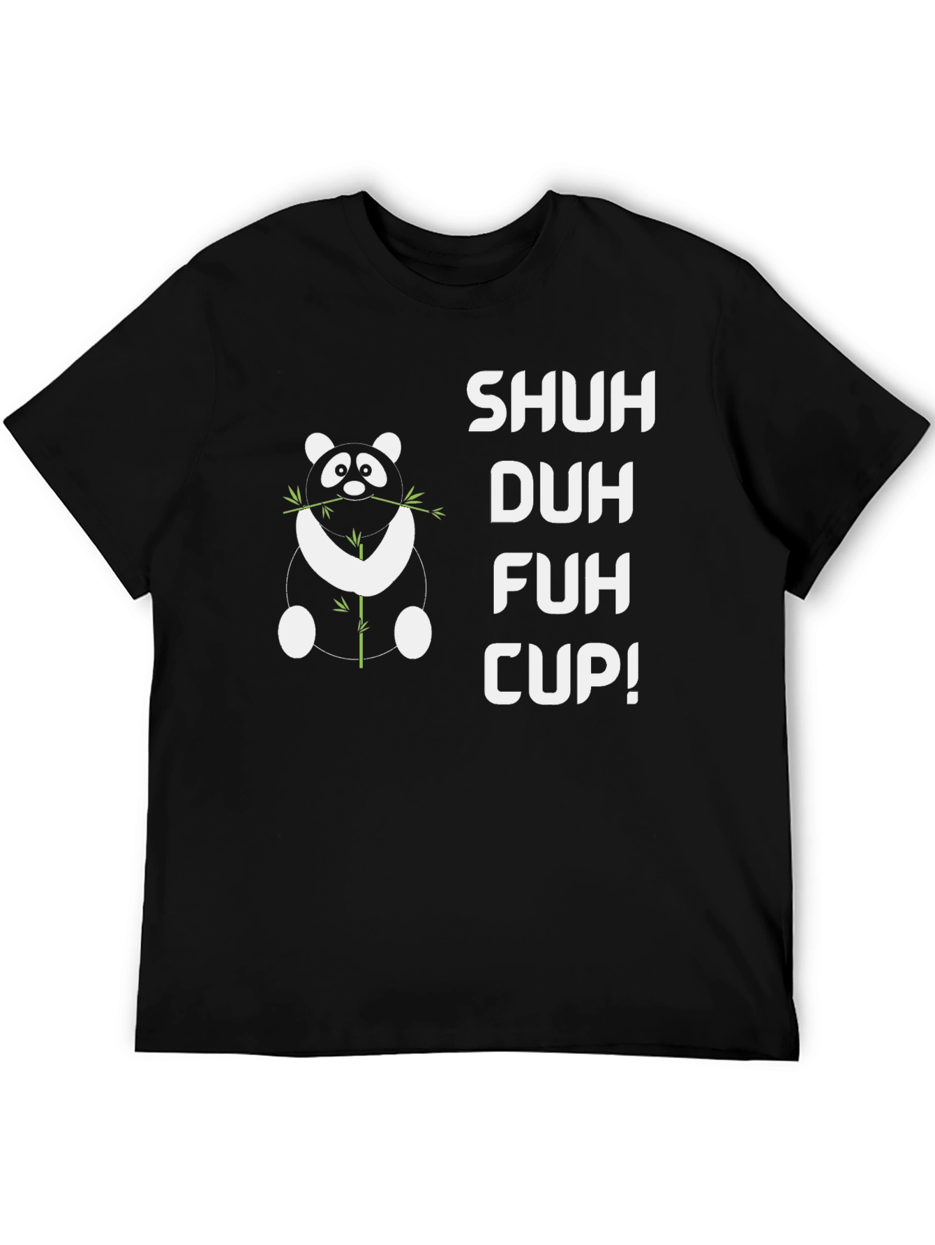 Shuh Duh Fuh Cup Panda Graphic Tee - Black