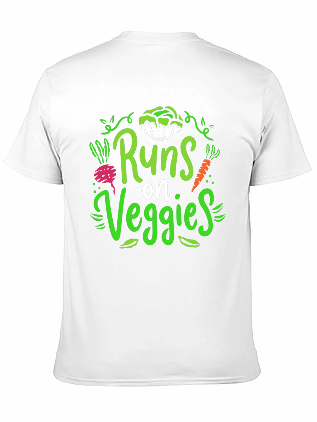 Runs on Veggies T-Shirt - Vegan Lifestyle Tee