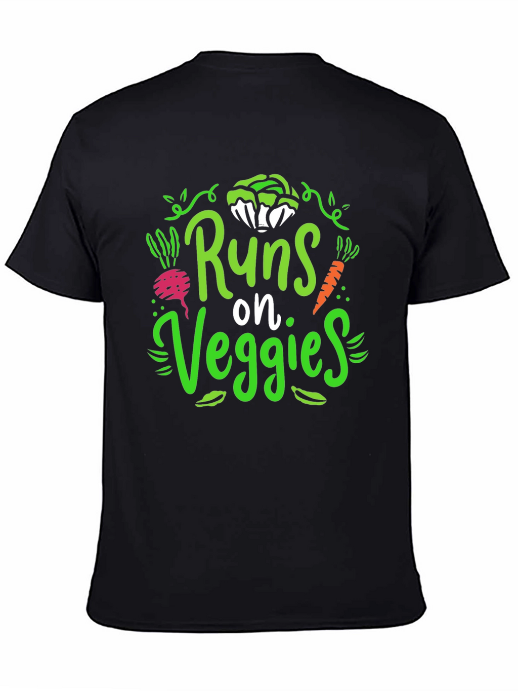 Runs on Veggies T-Shirt - Vegan Lifestyle Tee
