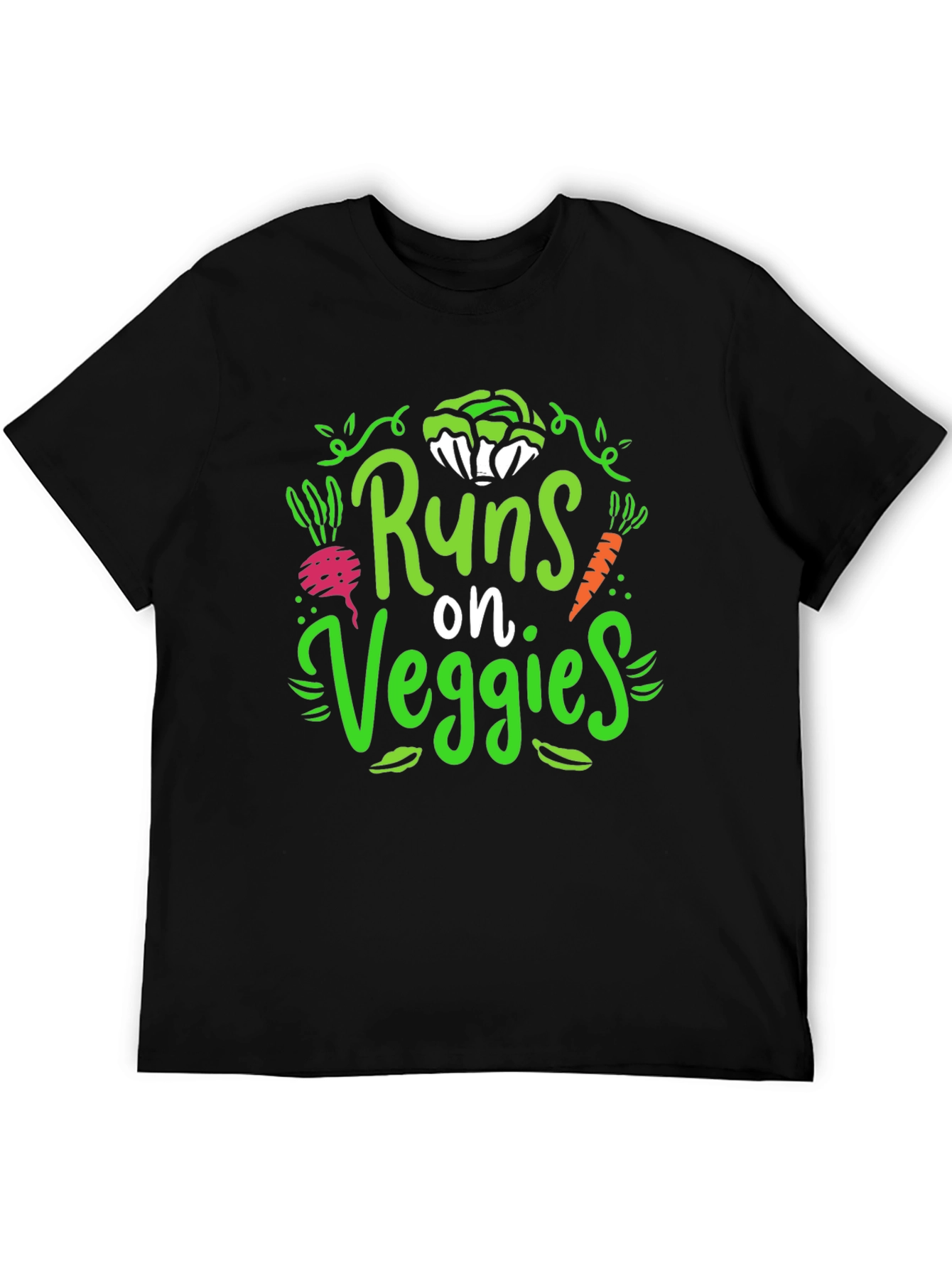 Runs on Veggies T-Shirt - Vegan Lifestyle Tee