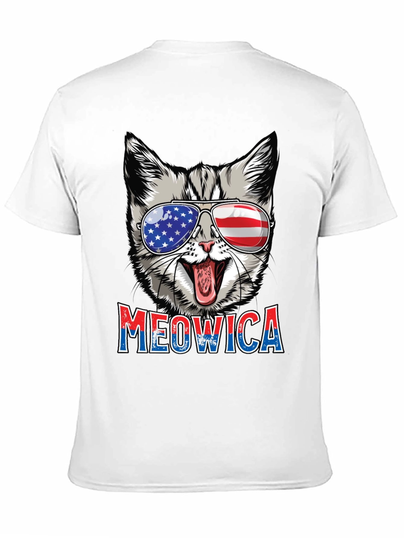 Meowica Patriotic Cat Graphic Tee