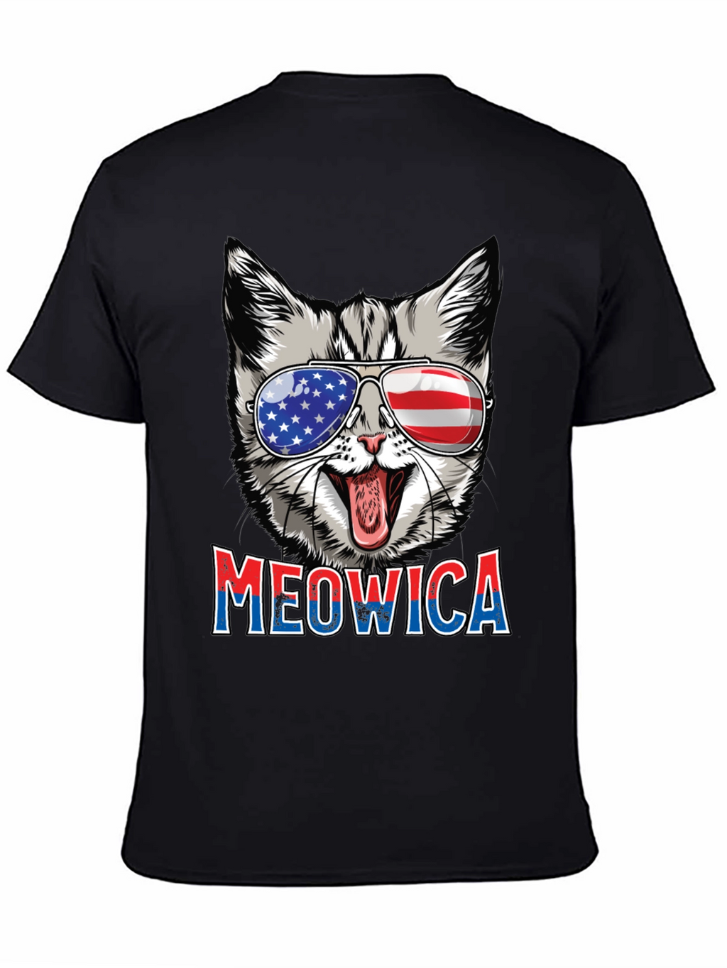 Meowica Patriotic Cat Graphic Tee