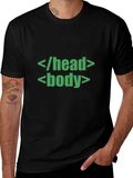 Code T-Shirt -  </head><body> Black Tee