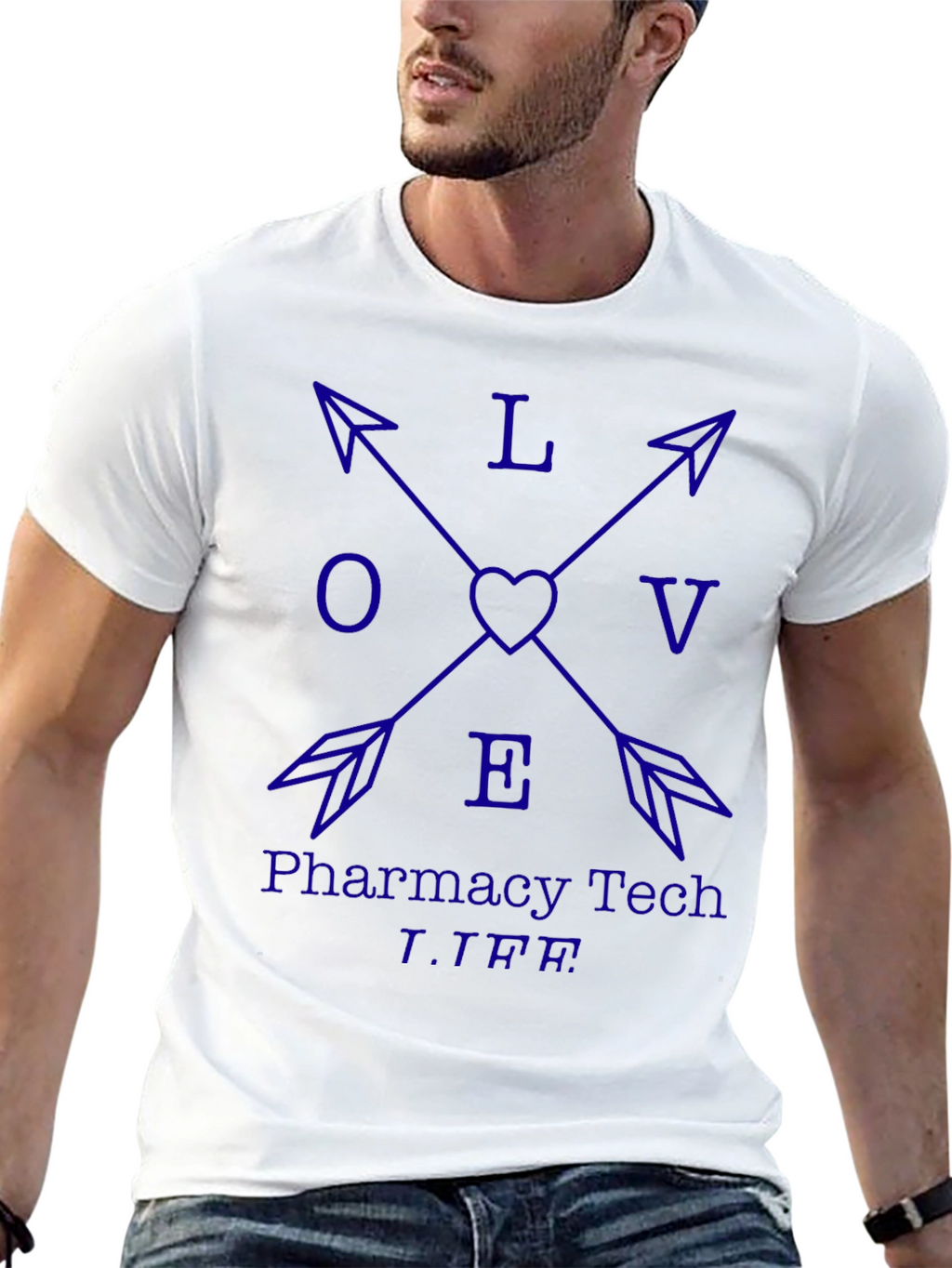 Pharmacy Tech Love Arrow T-Shirt