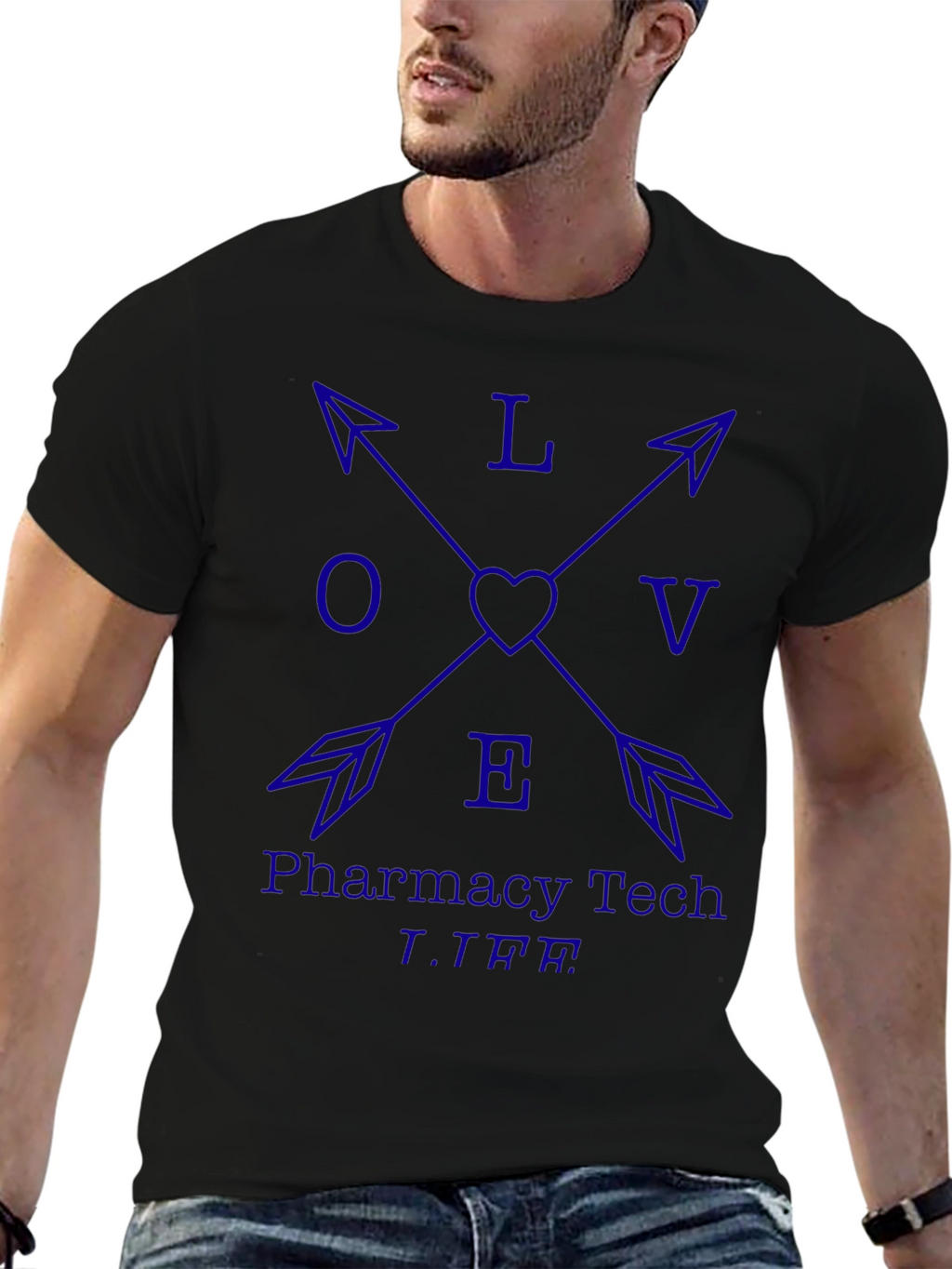 Pharmacy Tech Love Arrow T-Shirt