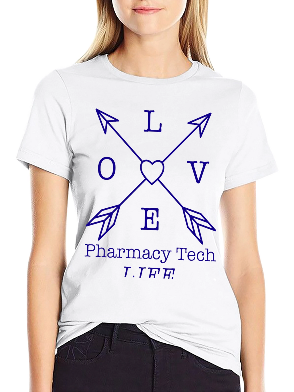 Pharmacy Tech Love Arrow T-Shirt